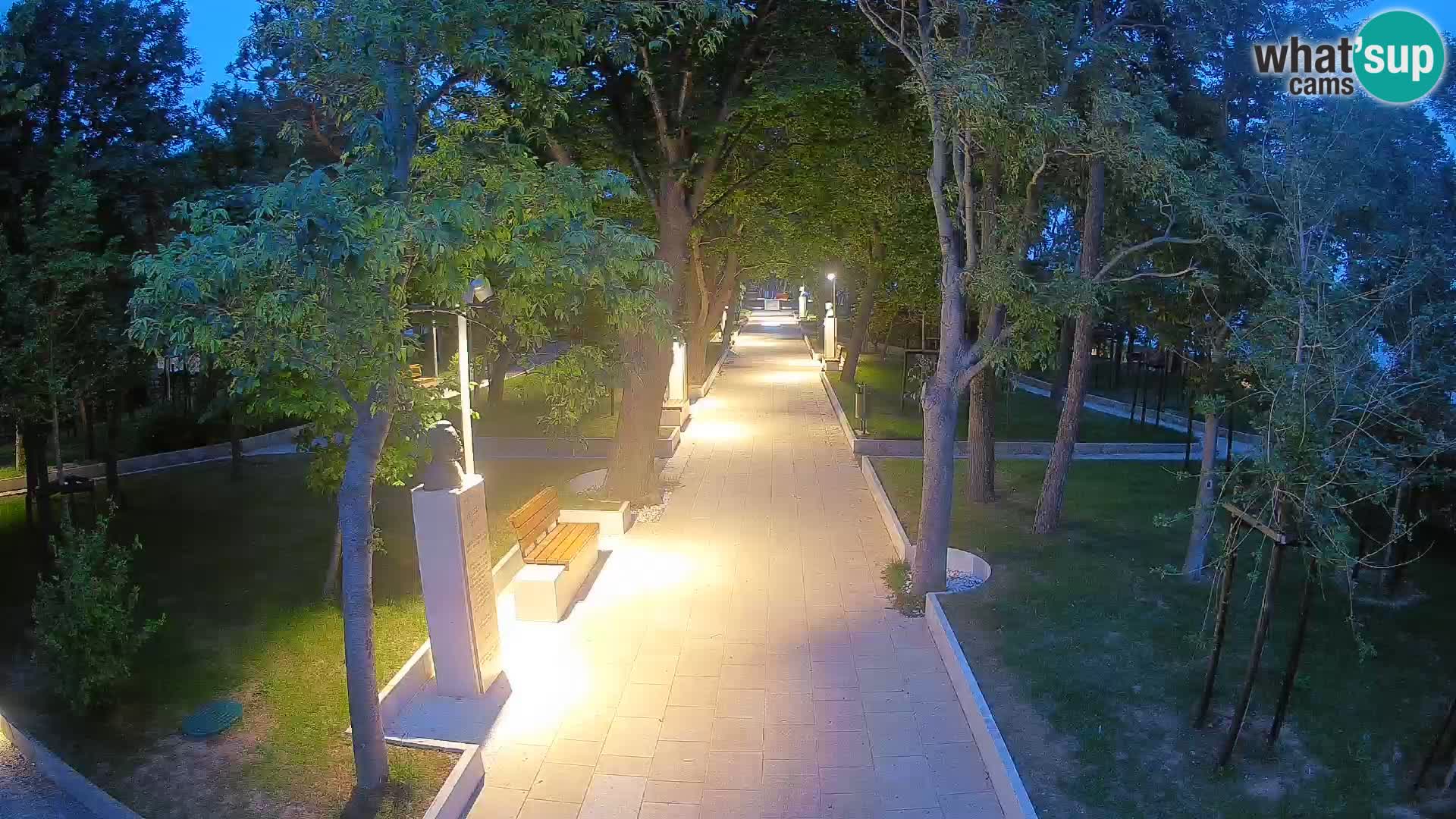 Writers’ Park Webcam Senj – Live by the Sea