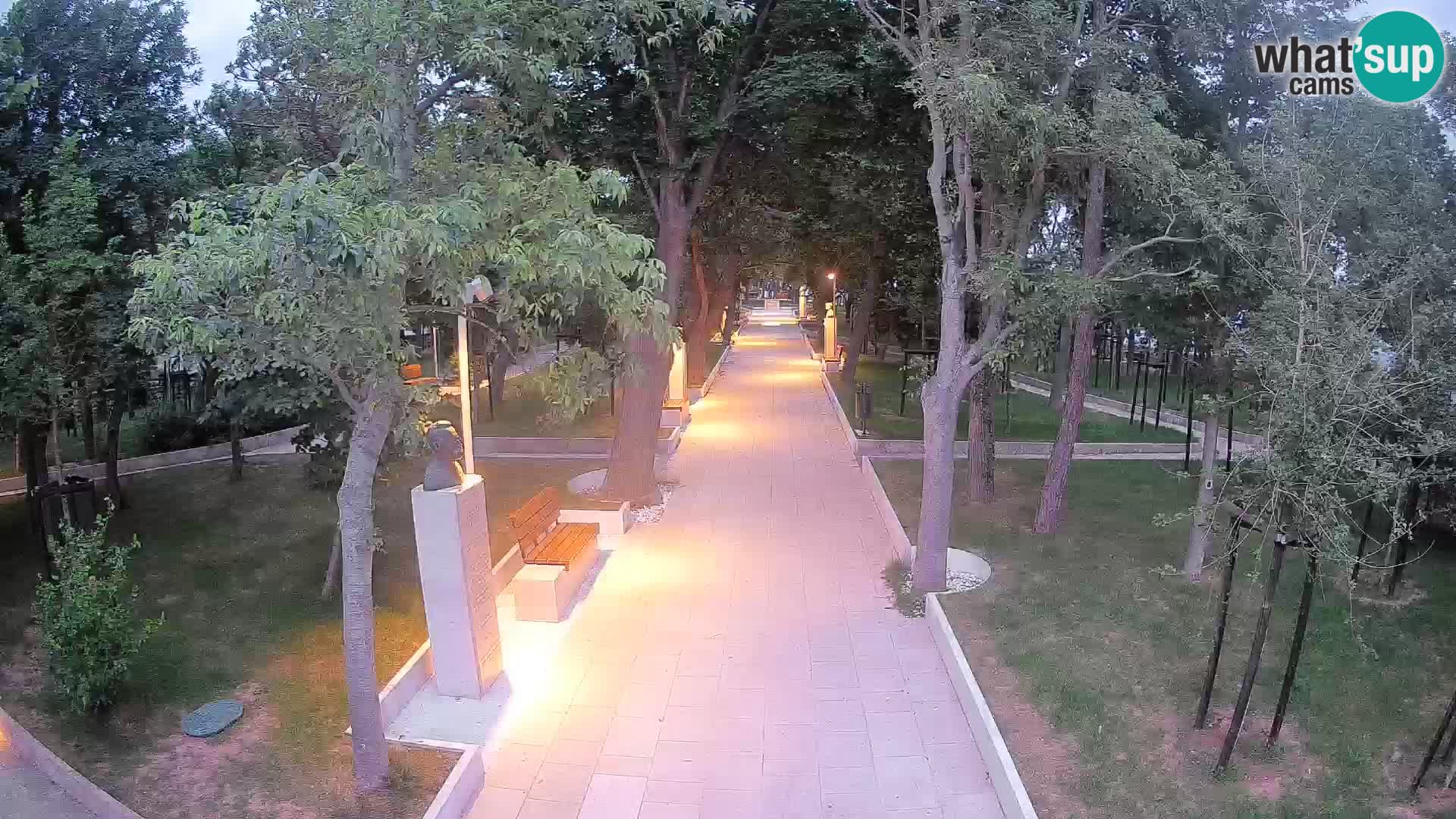 Writers’ Park Webcam Senj – Live by the Sea