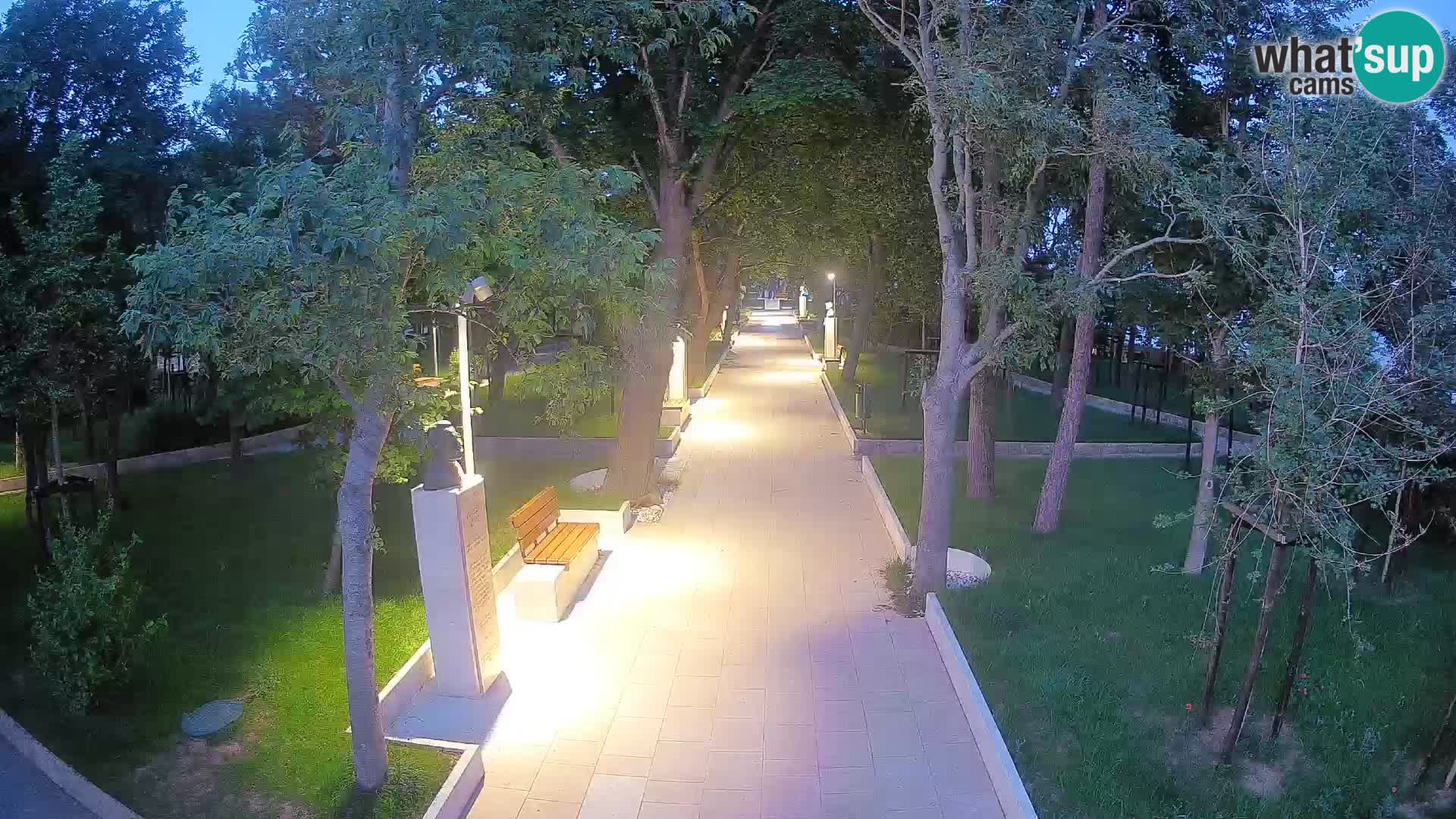 Writers’ Park Webcam Senj – Live by the Sea
