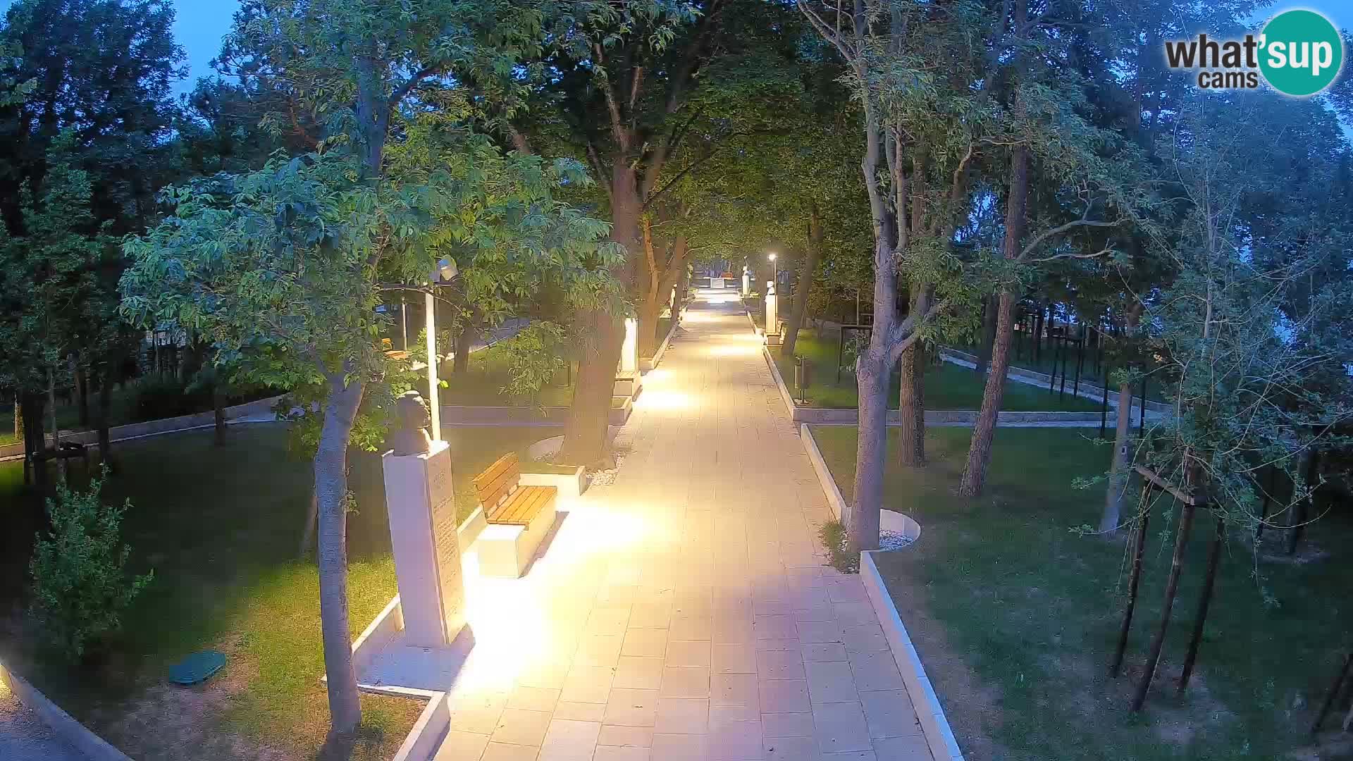 Writers’ Park Webcam Senj – Live by the Sea