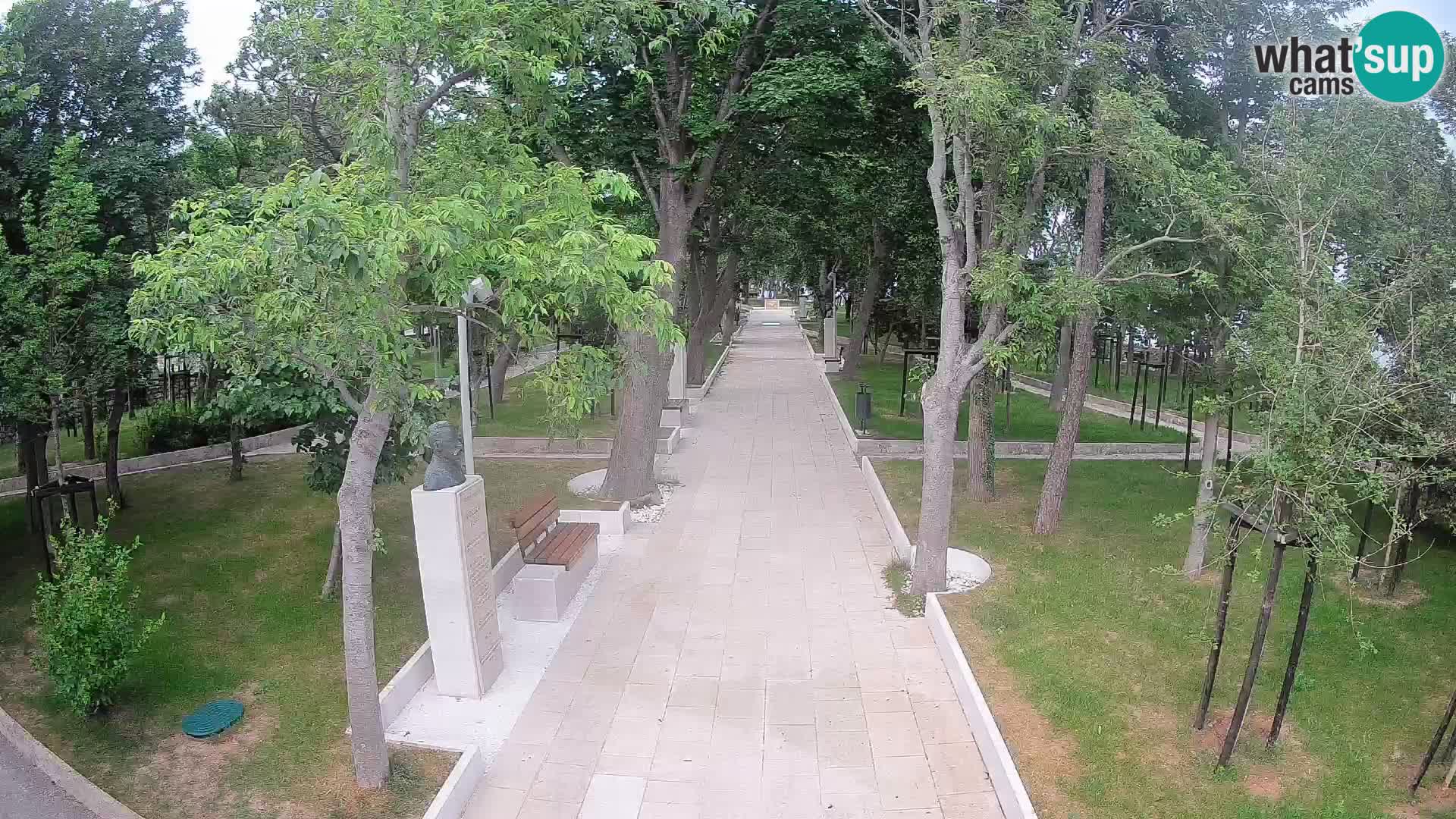 Webcam Schriftstellerpark Senj – Live am Meer