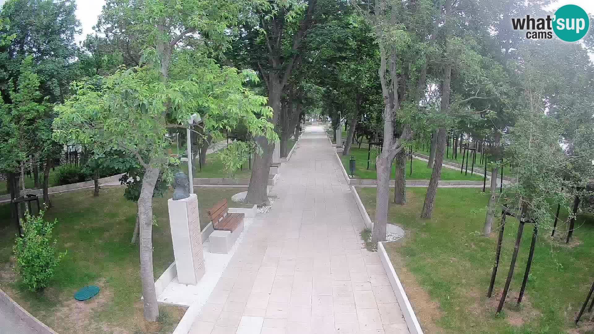 Webcam Schriftstellerpark Senj – Live am Meer