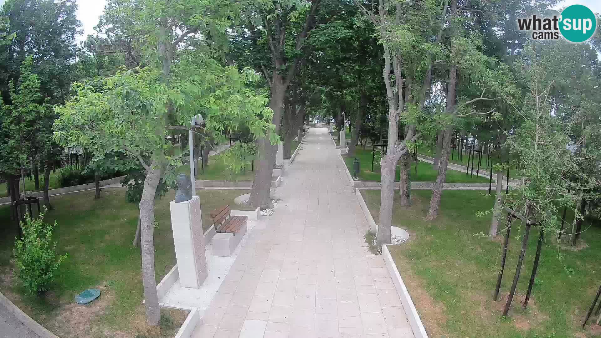 Writers’ Park Webcam Senj – Live by the Sea