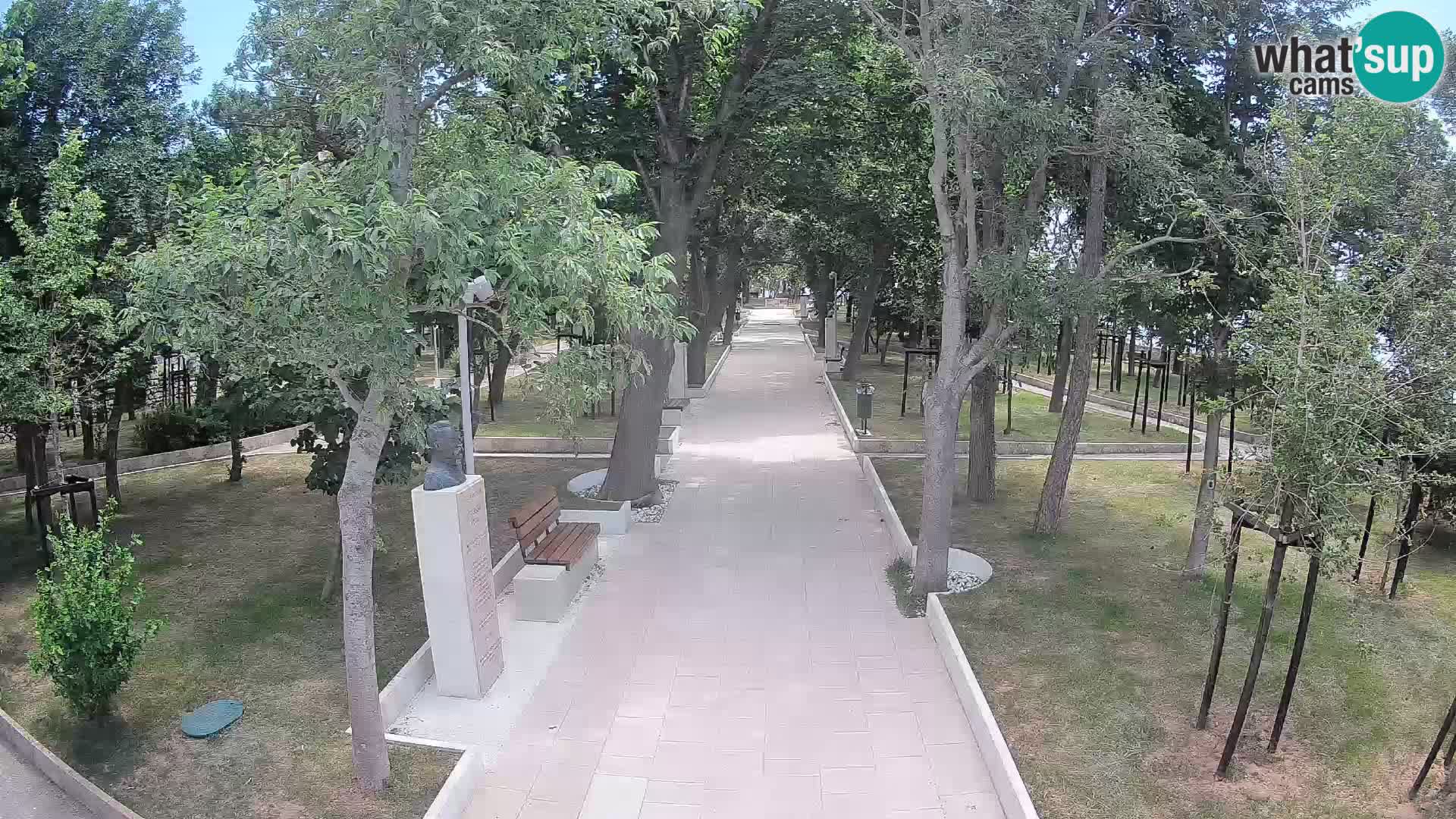 Park pisateljev Senj – Pogled v živo ob morju