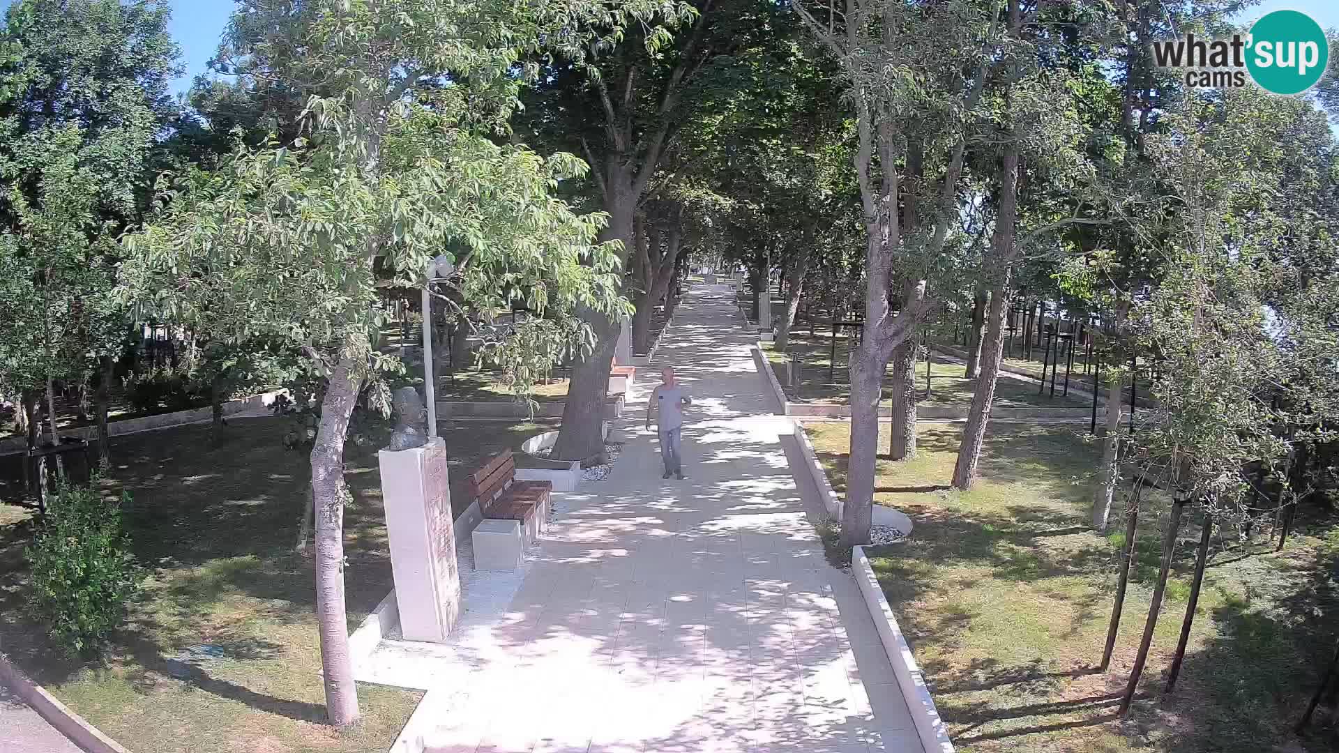Webcam Schriftstellerpark Senj – Live am Meer