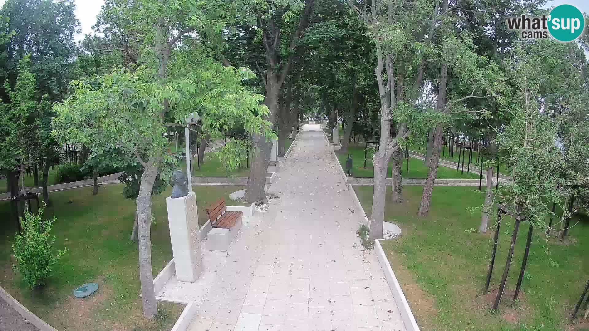 Webcam Schriftstellerpark Senj – Live am Meer