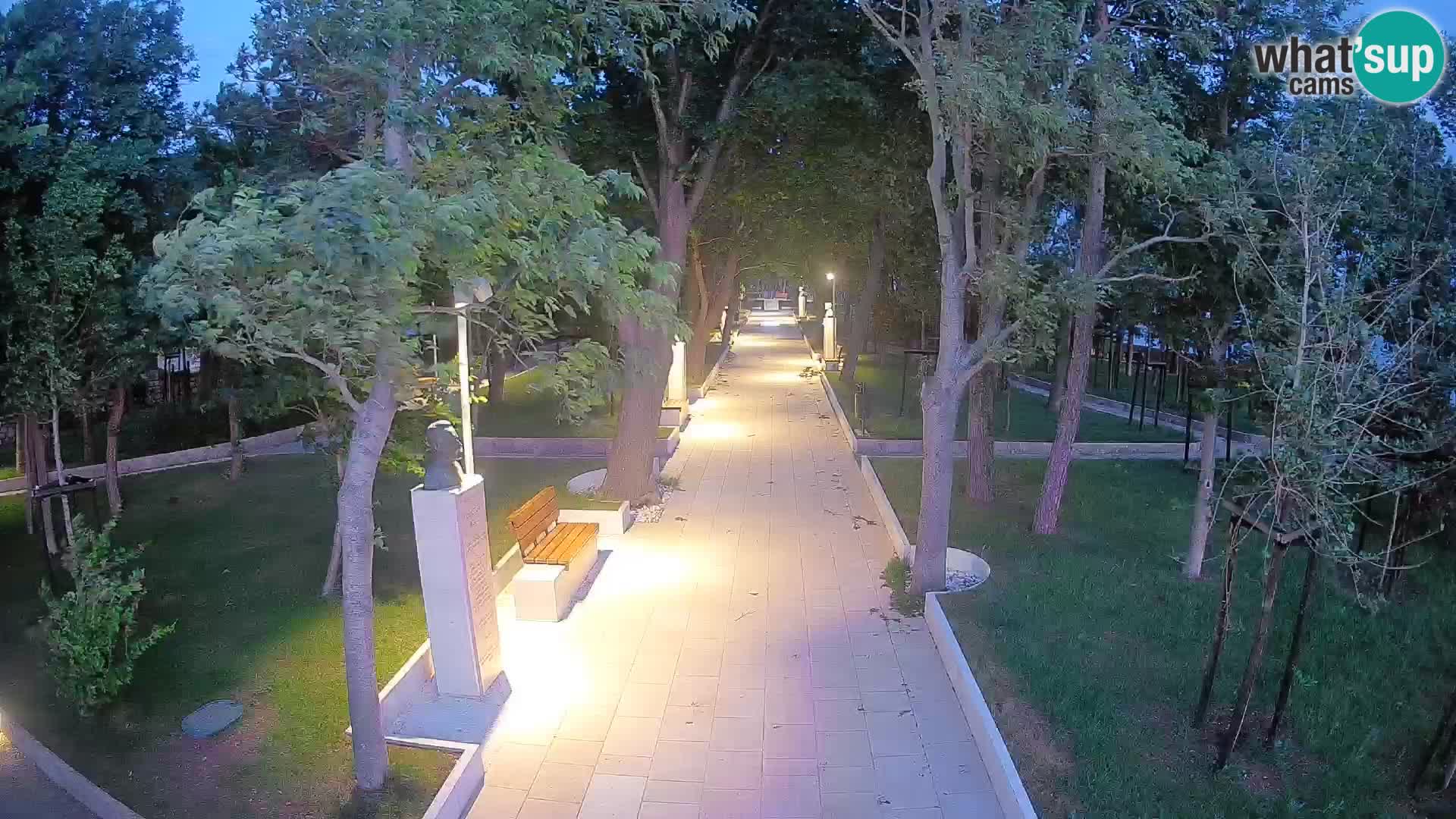 Writers’ Park Webcam Senj – Live by the Sea