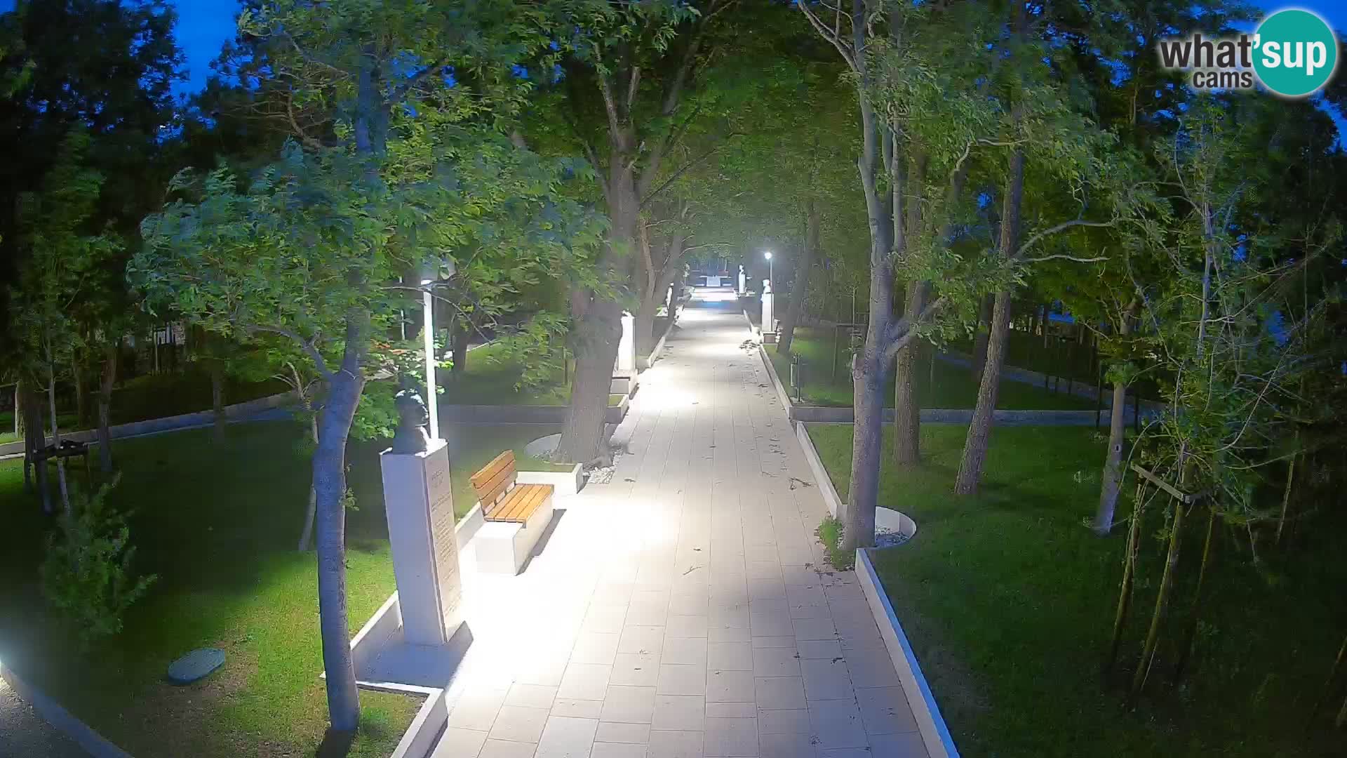 Writers’ Park Webcam Senj – Live by the Sea