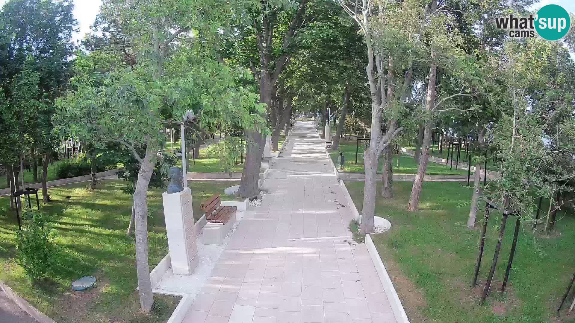 Webcam Schriftstellerpark Senj – Live am Meer