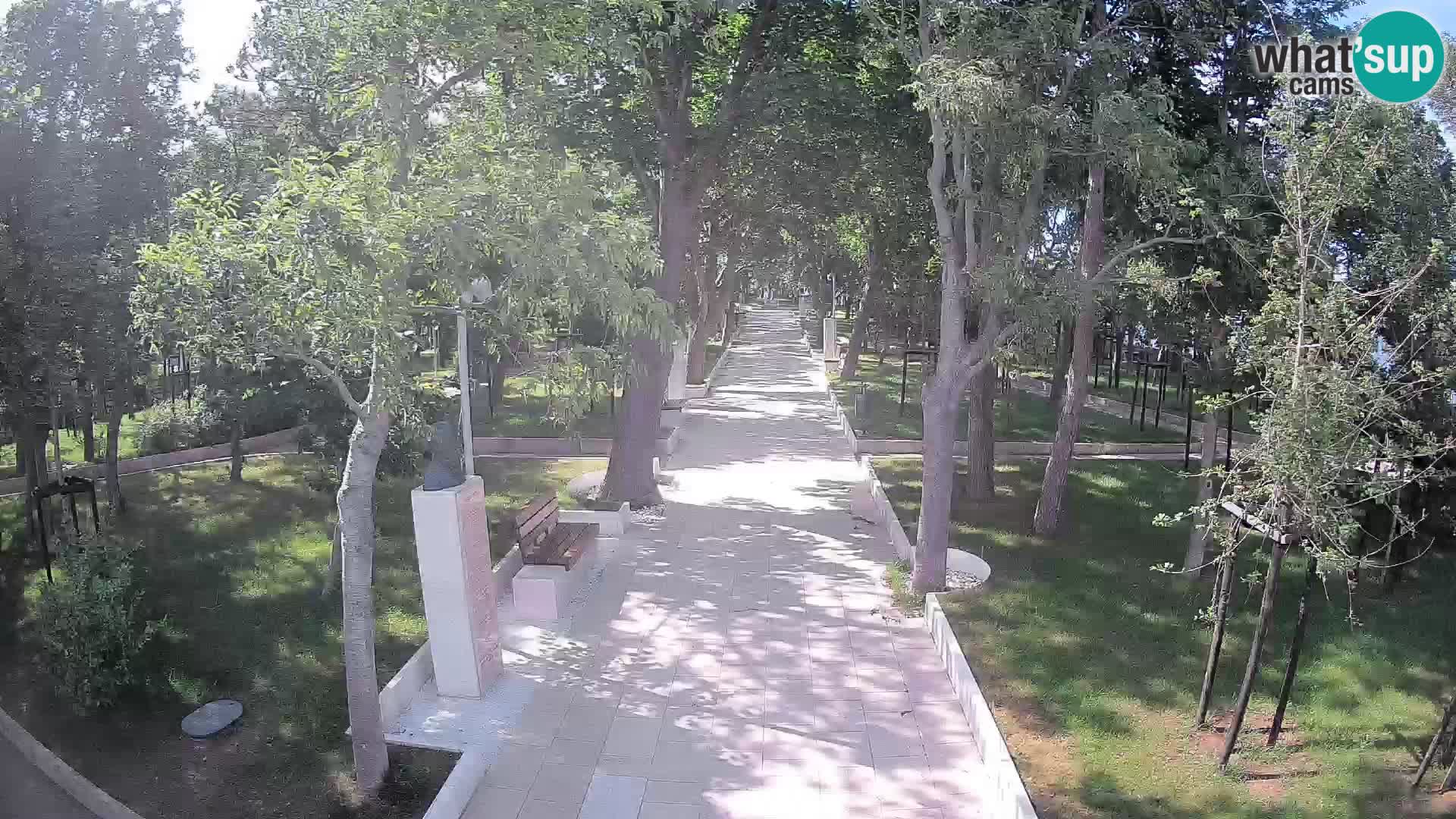 Park pisateljev Senj – Pogled v živo ob morju