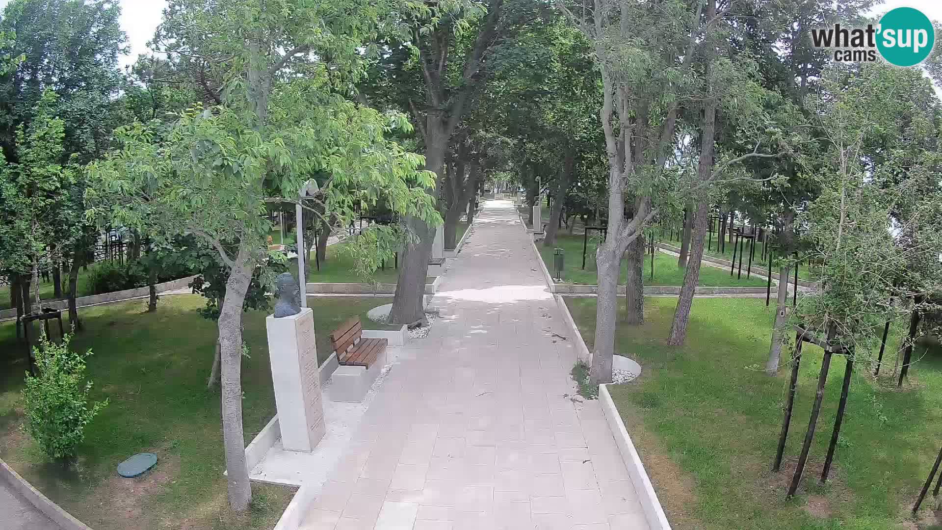 Webcam Schriftstellerpark Senj – Live am Meer