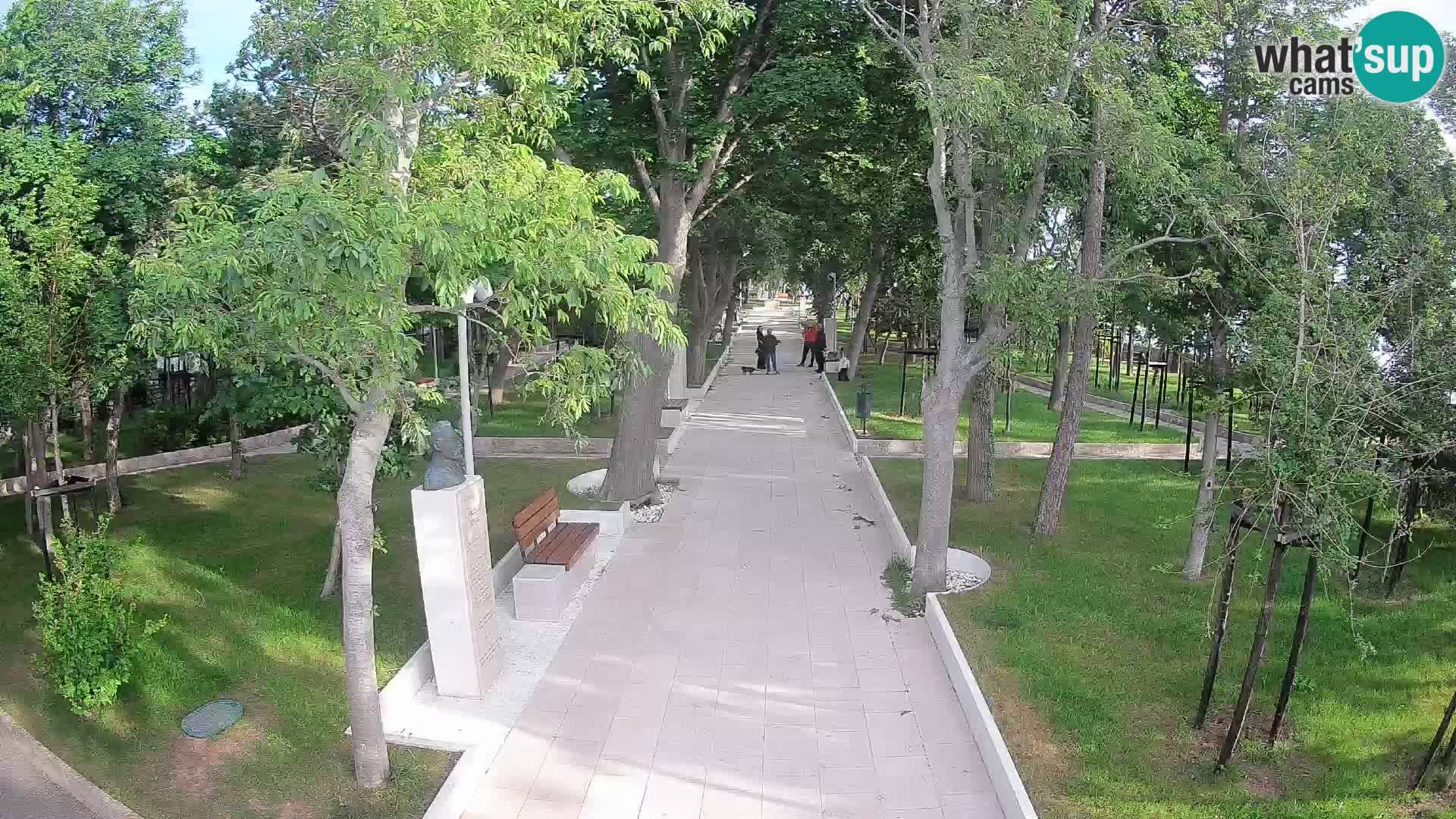 Webcam Schriftstellerpark Senj – Live am Meer