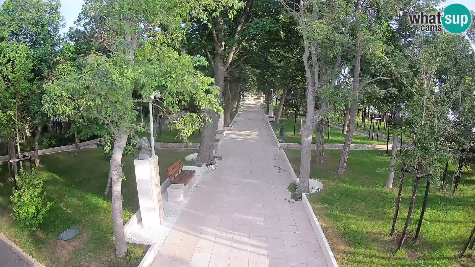 Webcam Schriftstellerpark Senj – Live am Meer