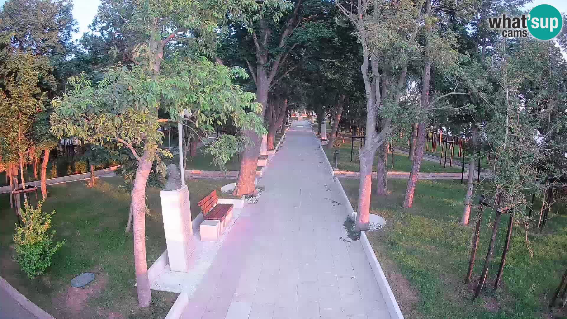 Webcam Schriftstellerpark Senj – Live am Meer