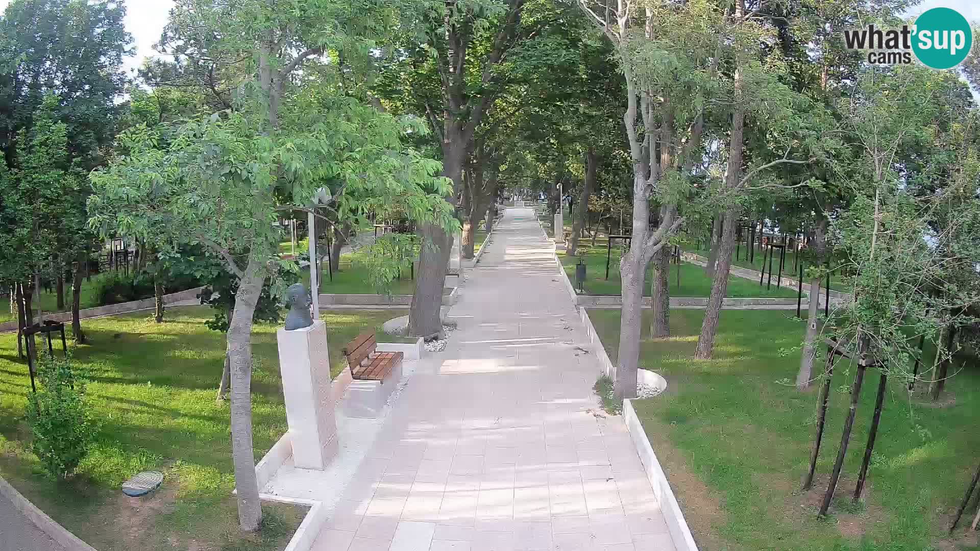 Webcam Schriftstellerpark Senj – Live am Meer