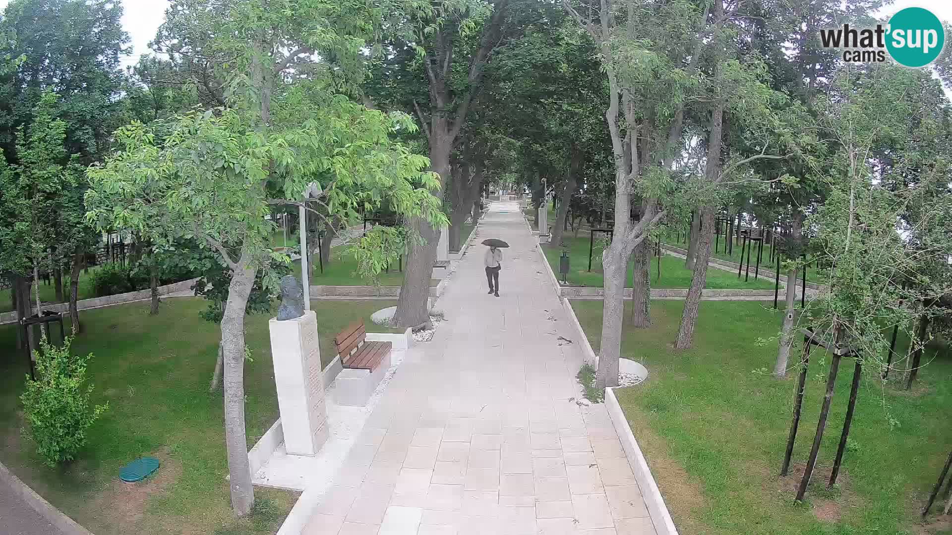 Webcam Schriftstellerpark Senj – Live am Meer