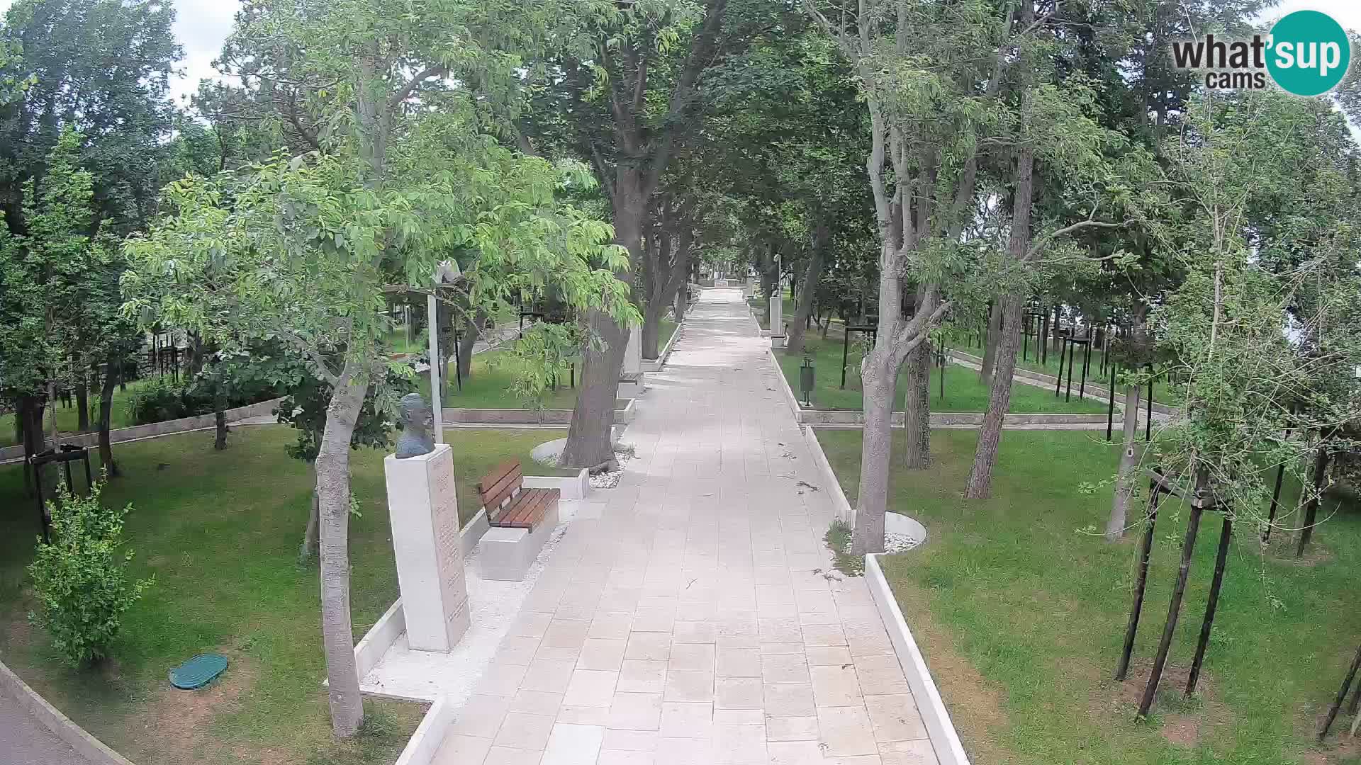Webcam Schriftstellerpark Senj – Live am Meer