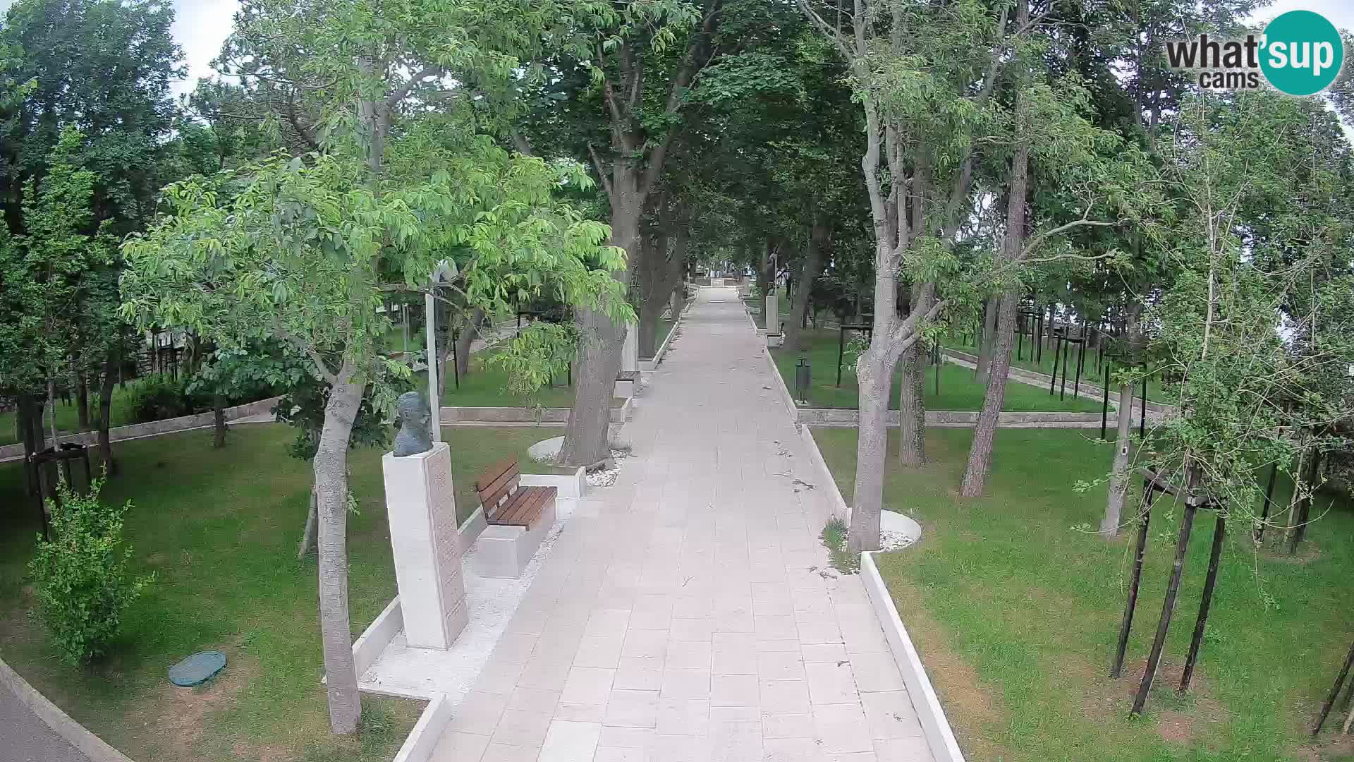 Writers’ Park Webcam Senj – Live by the Sea