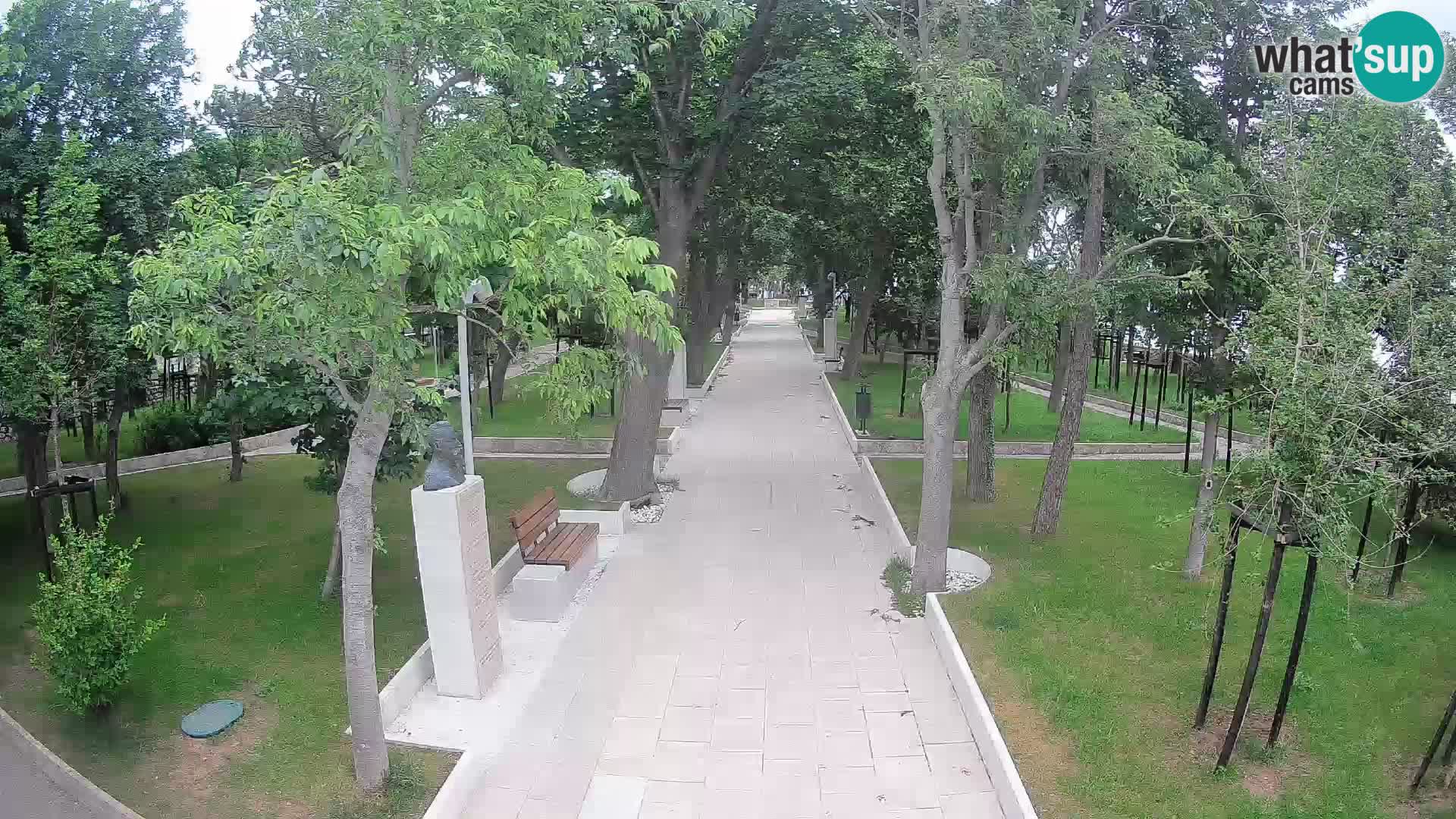 Webcam Schriftstellerpark Senj – Live am Meer