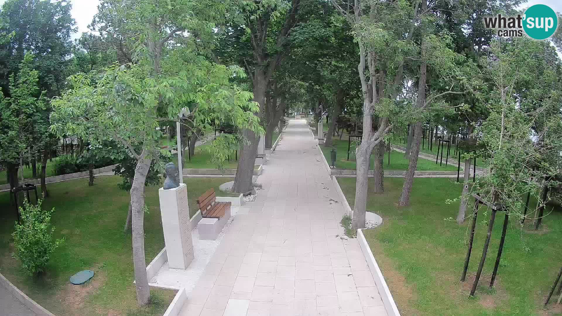 Writers’ Park Webcam Senj – Live by the Sea