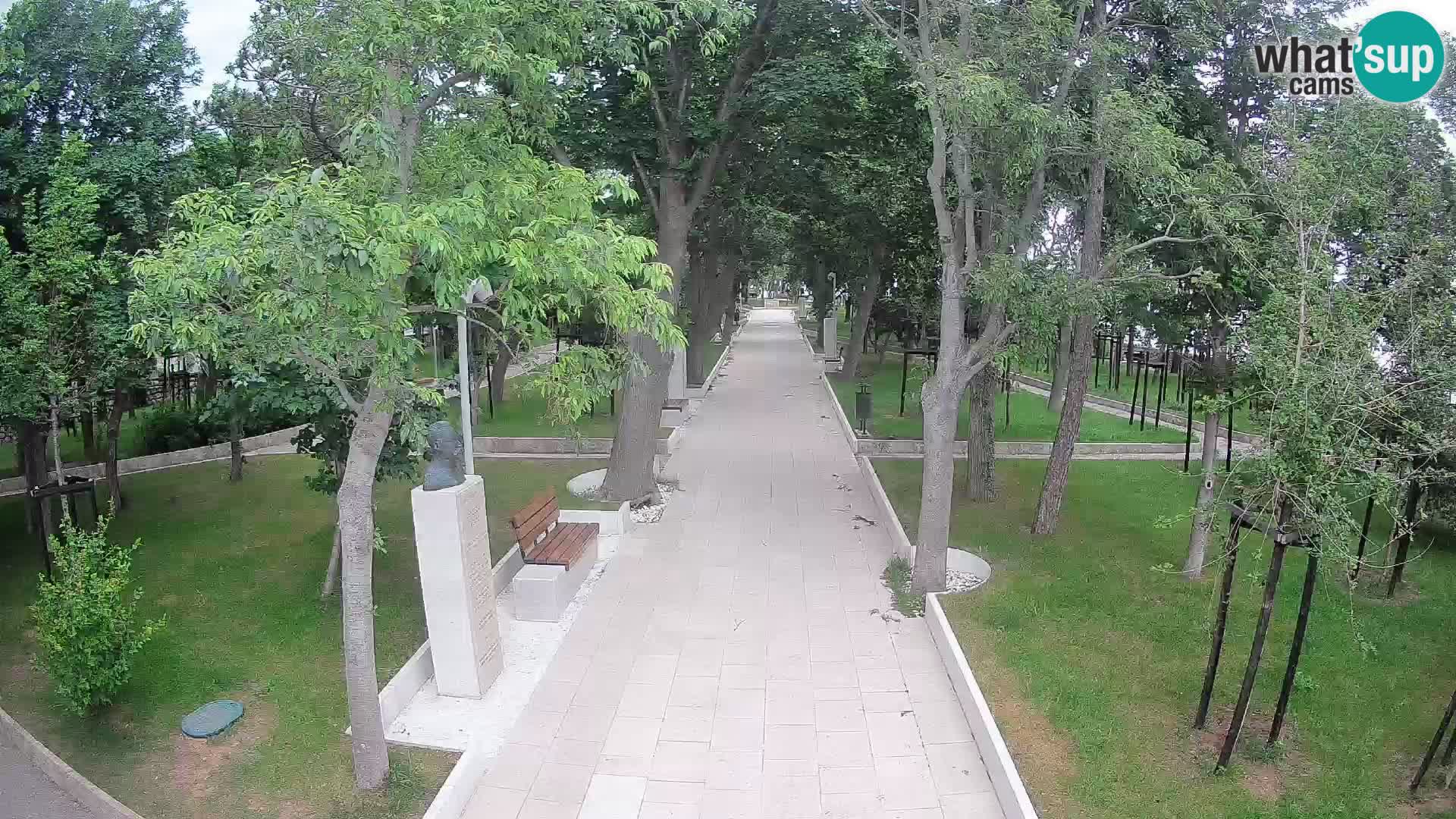 Writers’ Park Webcam Senj – Live by the Sea