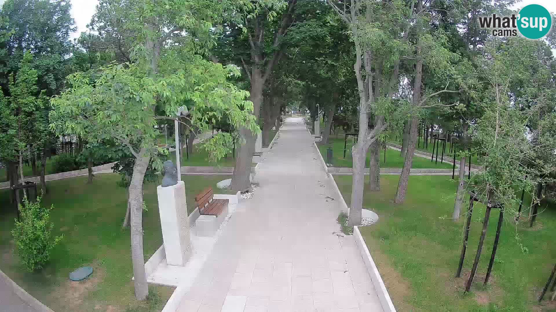 Webcam Schriftstellerpark Senj – Live am Meer