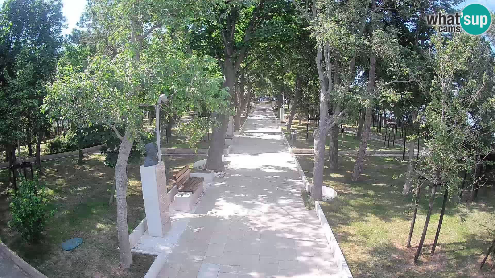 Writers’ Park Webcam Senj – Live by the Sea