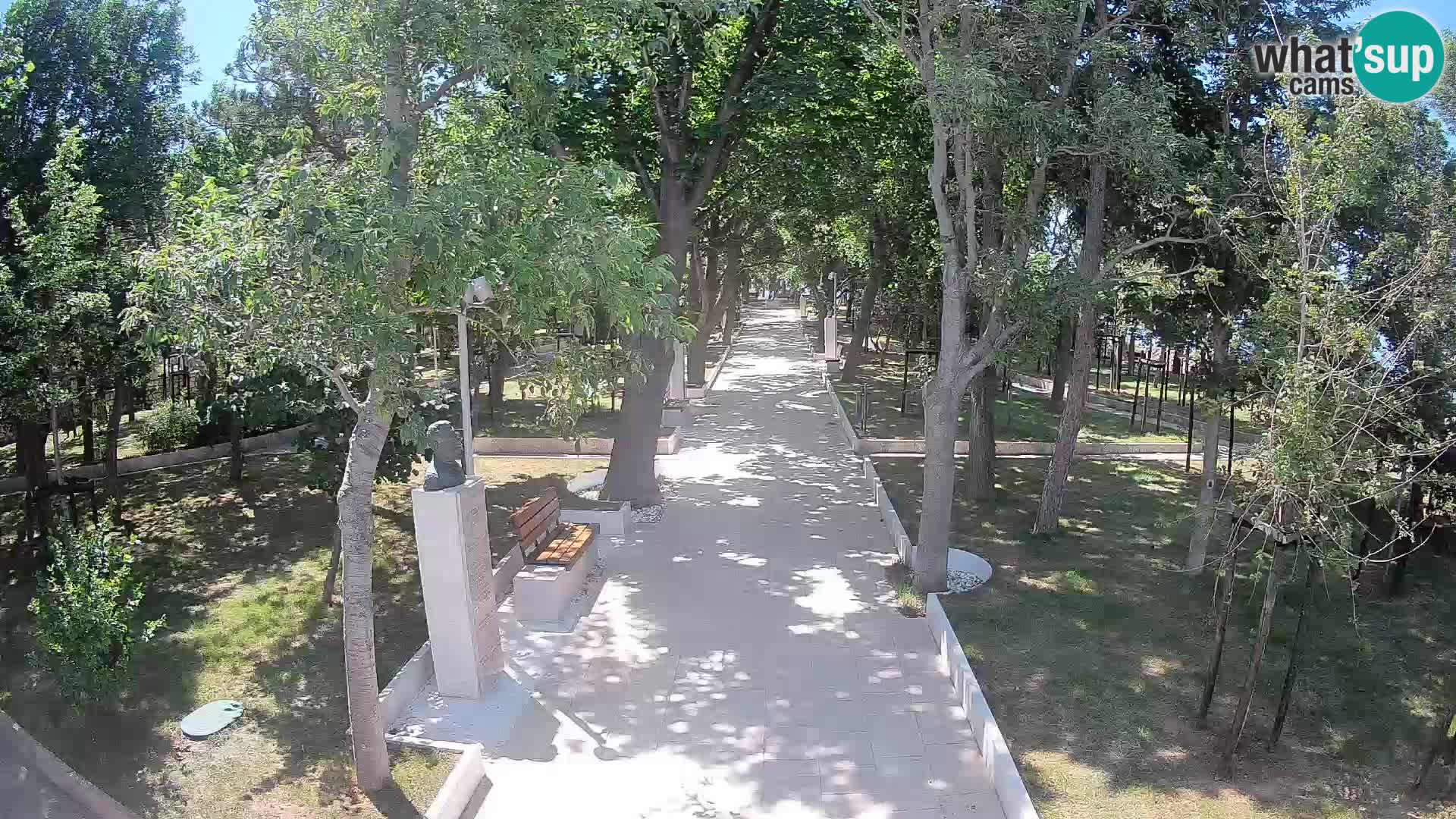 Writers’ Park Webcam Senj – Live by the Sea