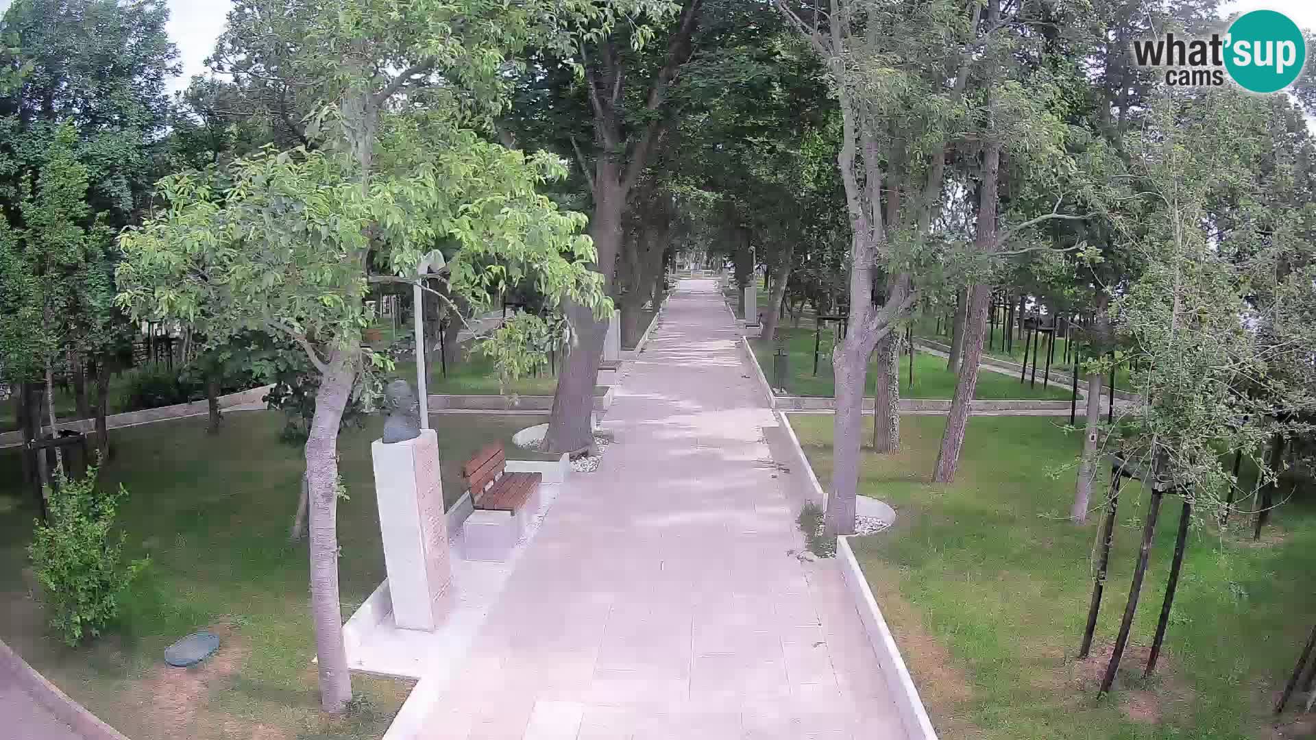 Webcam Schriftstellerpark Senj – Live am Meer