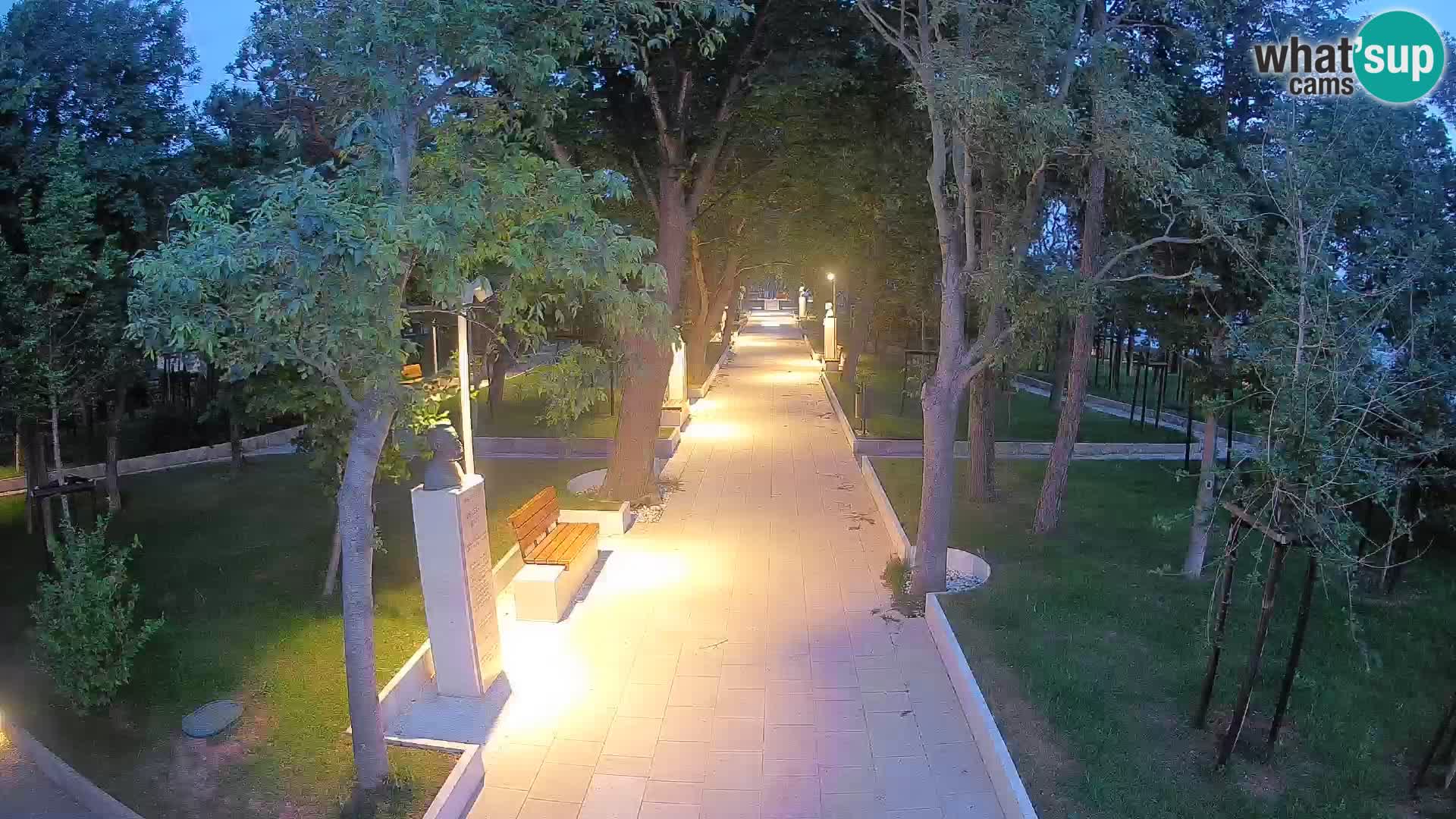 Writers’ Park Webcam Senj – Live by the Sea