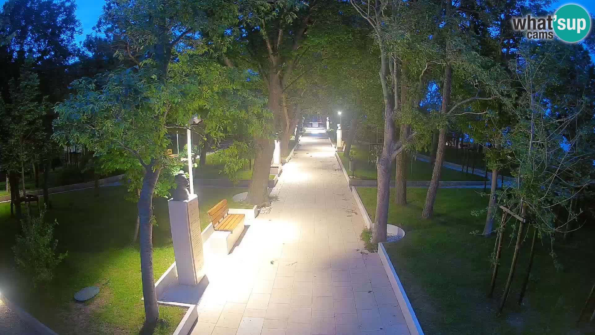 Webcam Schriftstellerpark Senj – Live am Meer