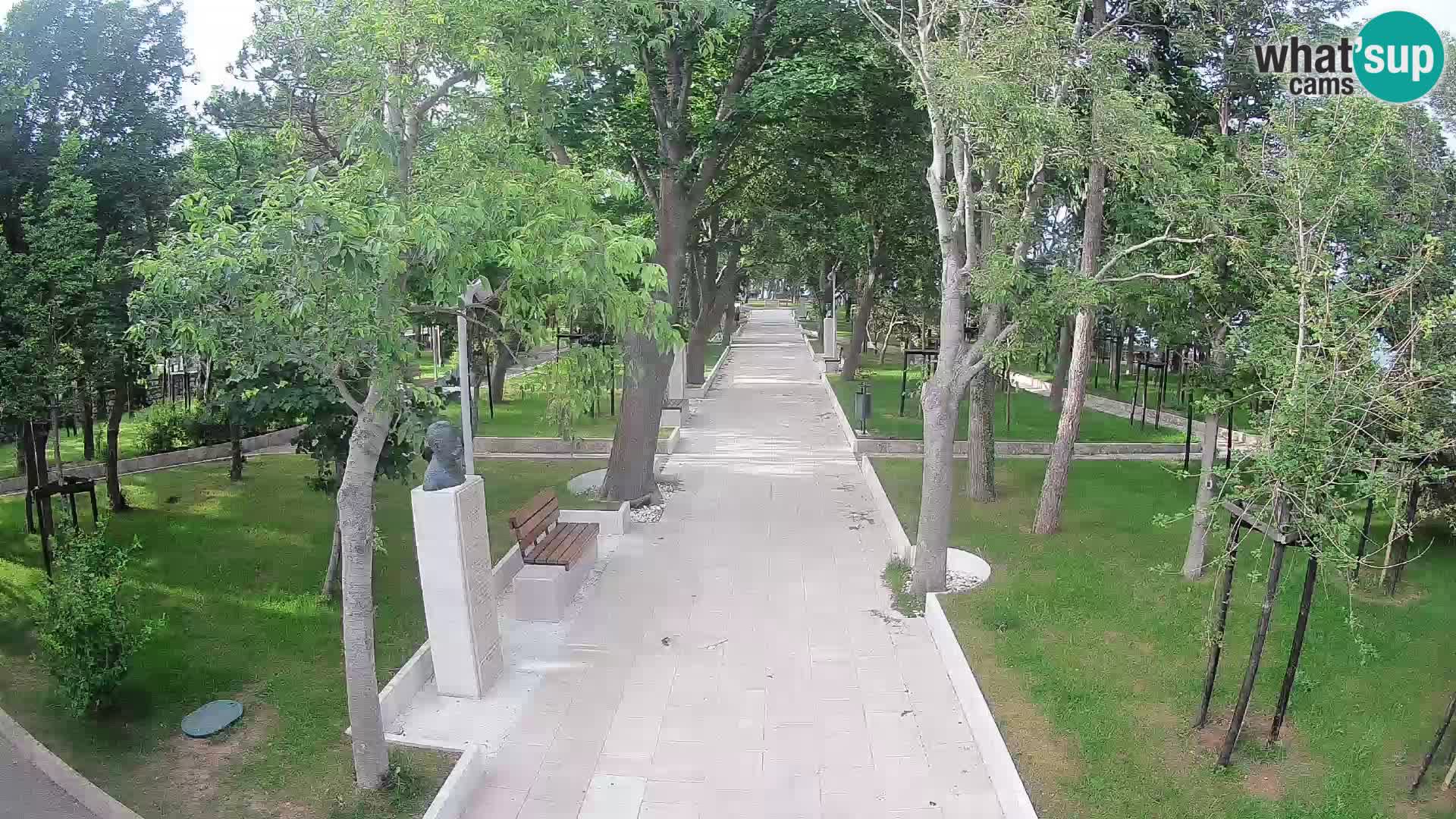 Writers’ Park Webcam Senj – Live by the Sea