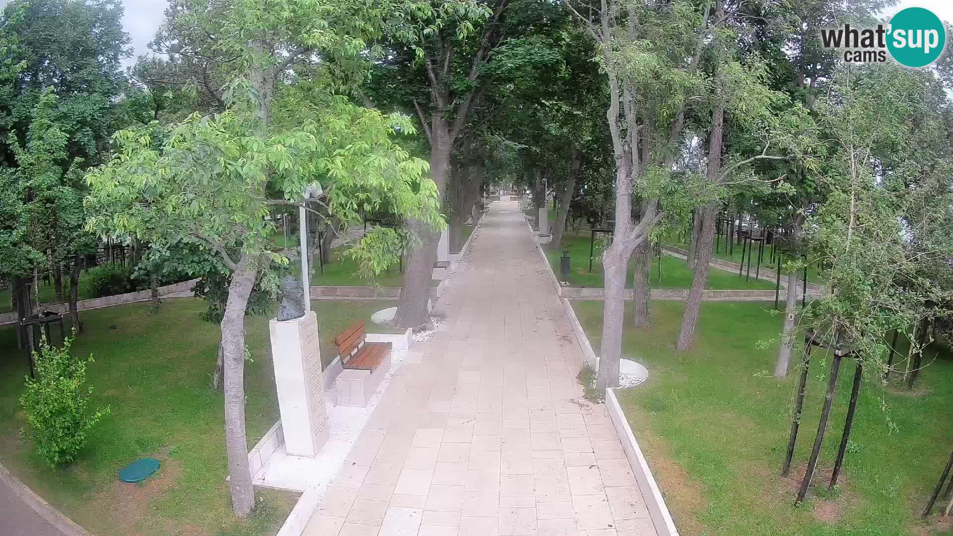 Webcam Schriftstellerpark Senj – Live am Meer