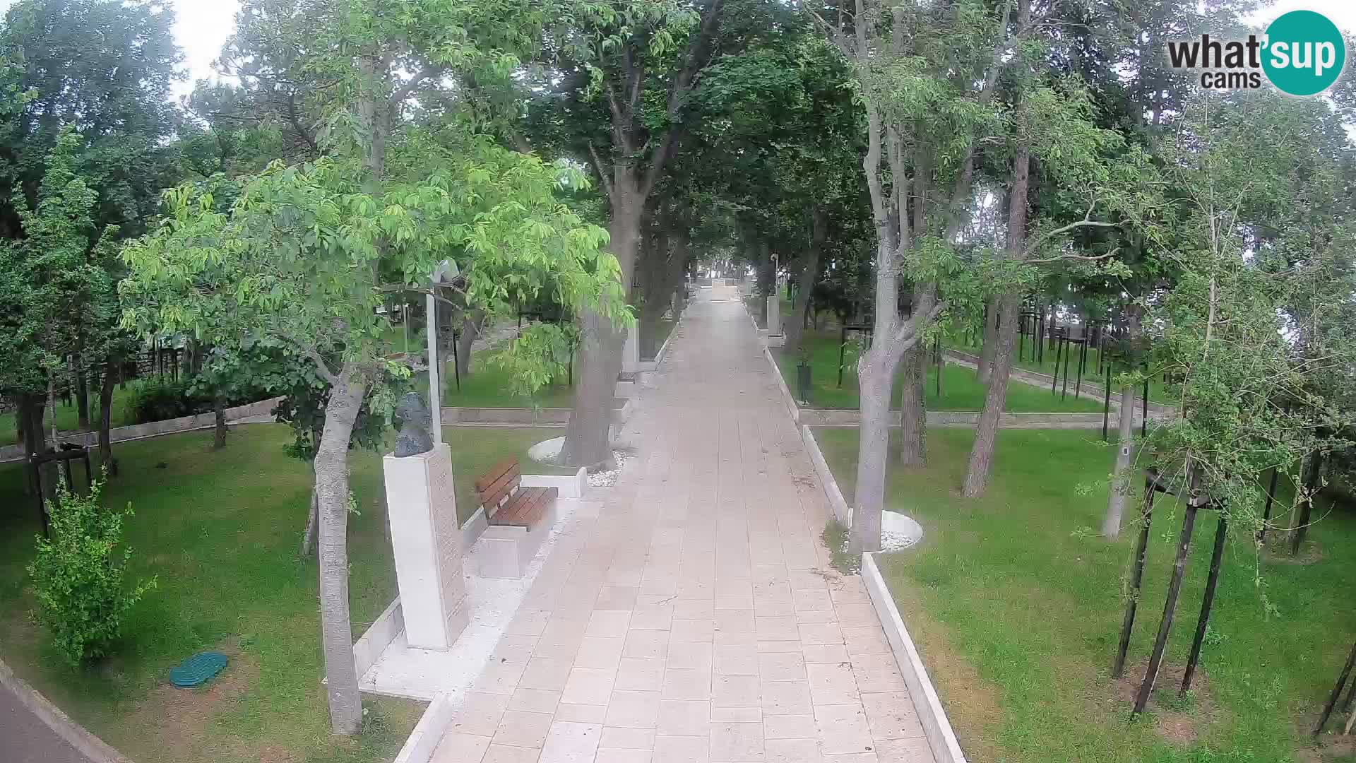 Webcam Schriftstellerpark Senj – Live am Meer