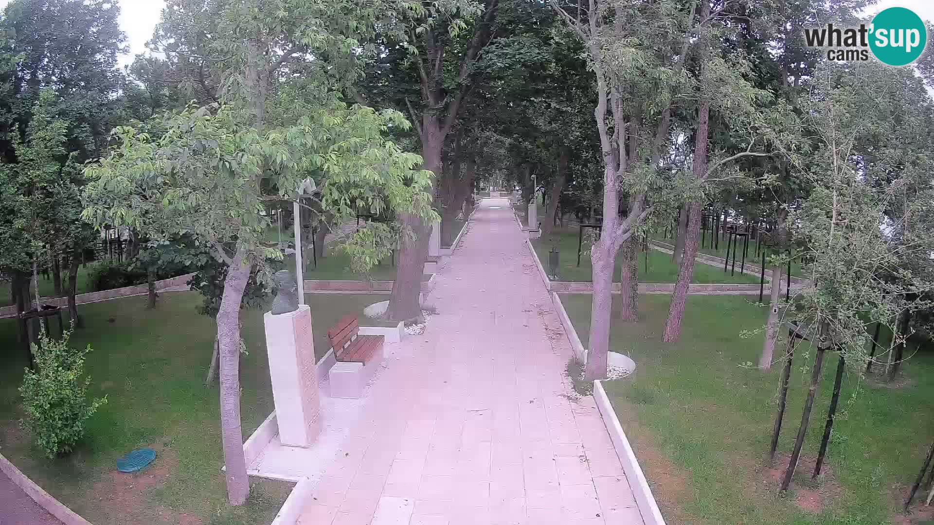 Park pisateljev Senj – Pogled v živo ob morju