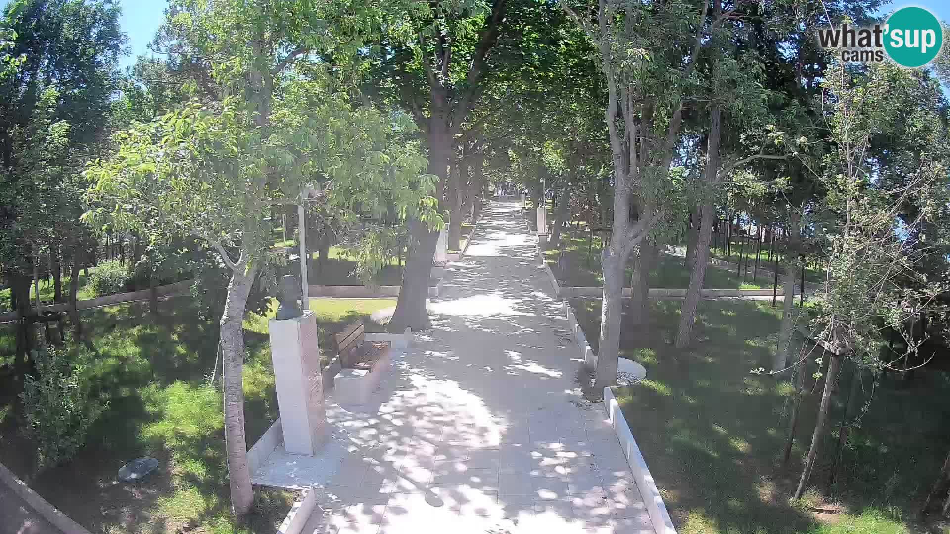 Writers’ Park Webcam Senj – Live by the Sea