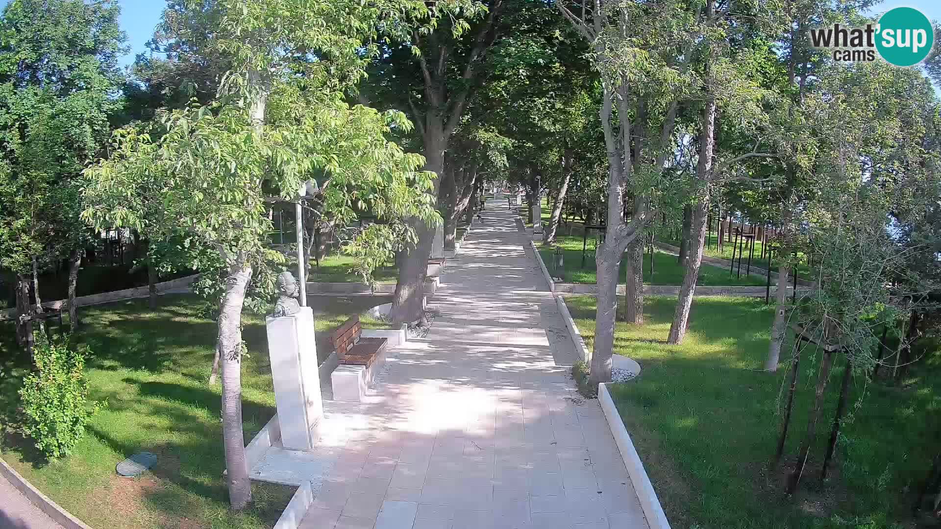 Webcam Schriftstellerpark Senj – Live am Meer
