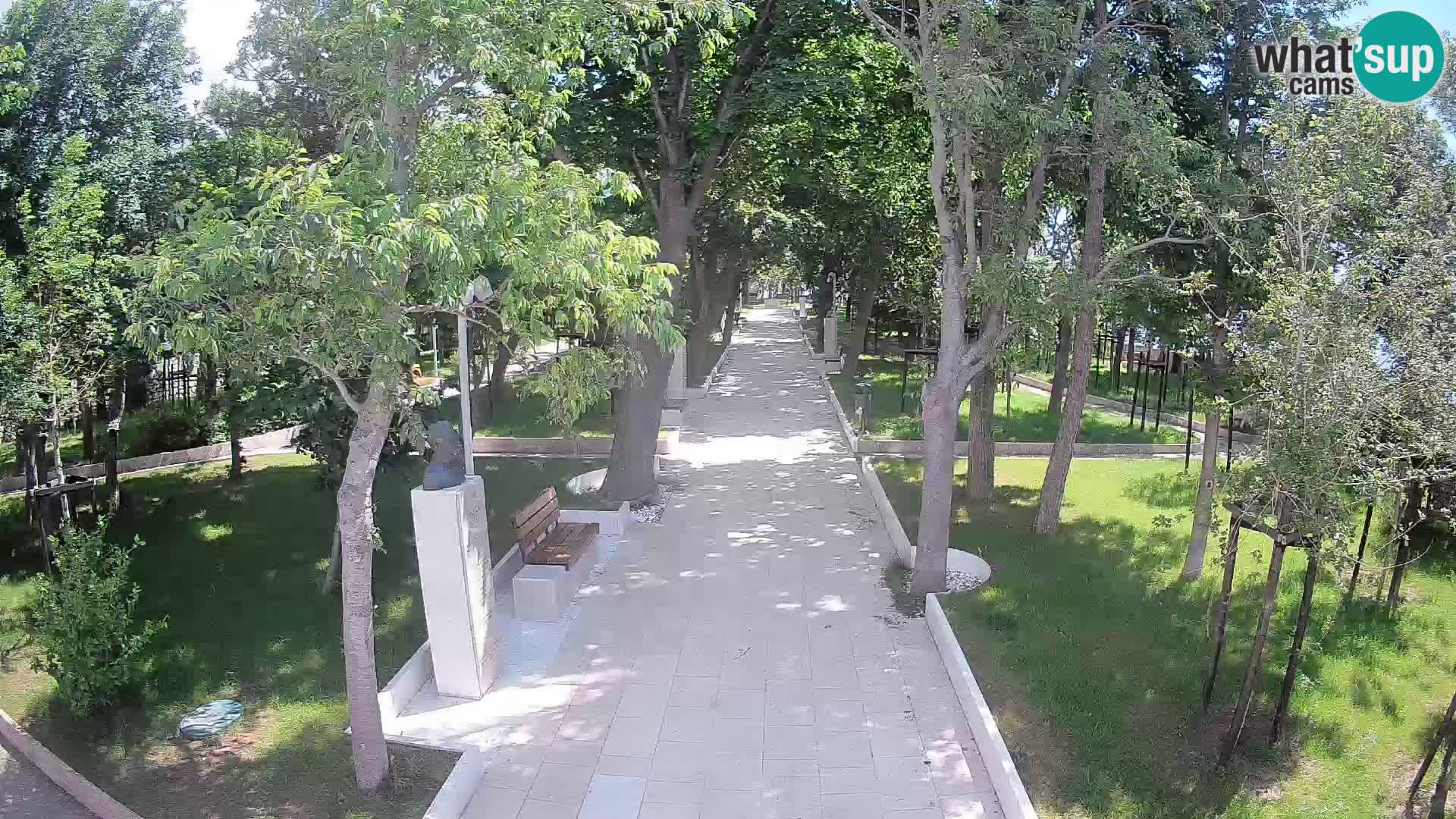 Webcam Schriftstellerpark Senj – Live am Meer