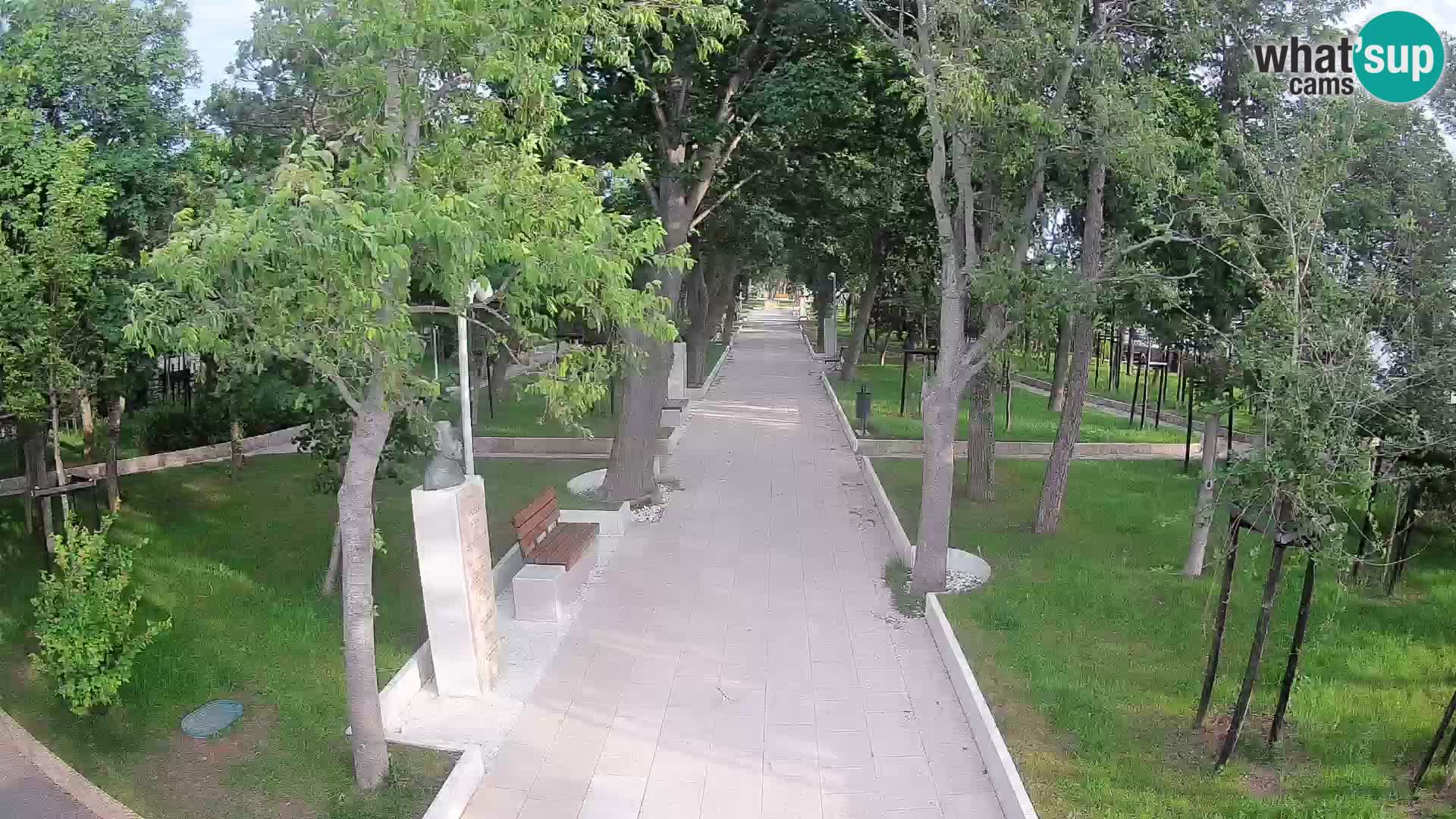 Webcam Schriftstellerpark Senj – Live am Meer