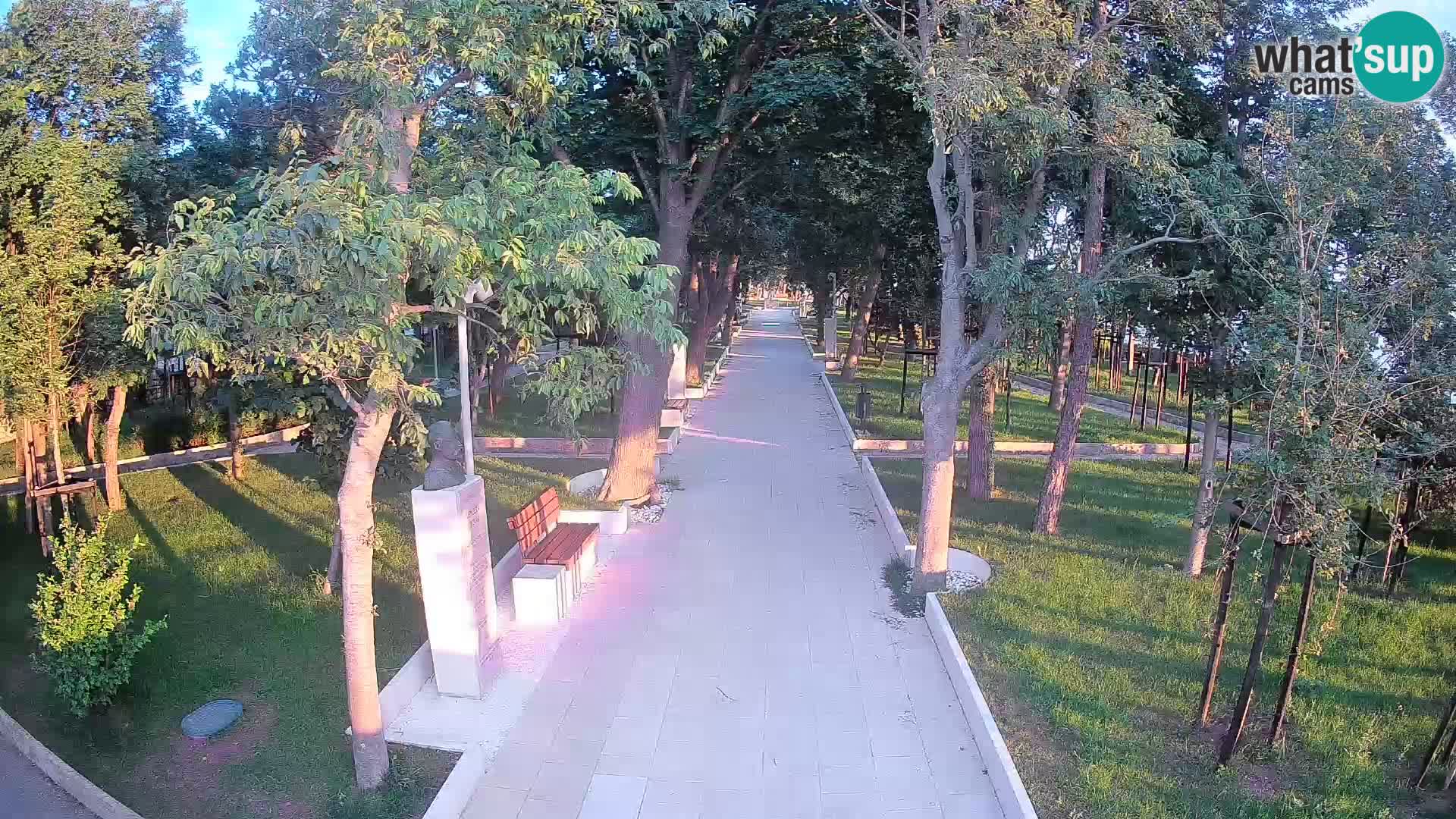 Webcam Schriftstellerpark Senj – Live am Meer