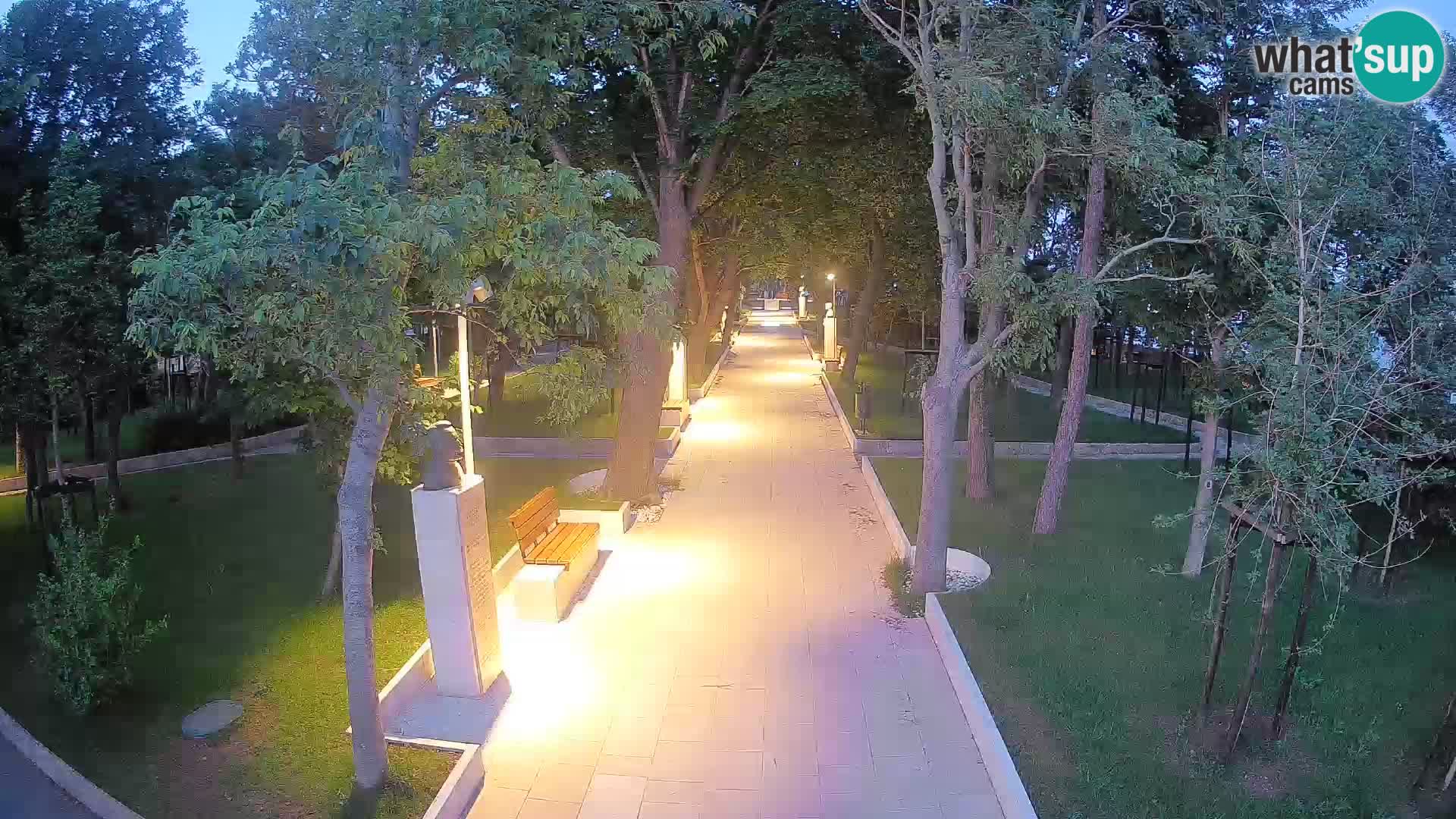 Writers’ Park Webcam Senj – Live by the Sea