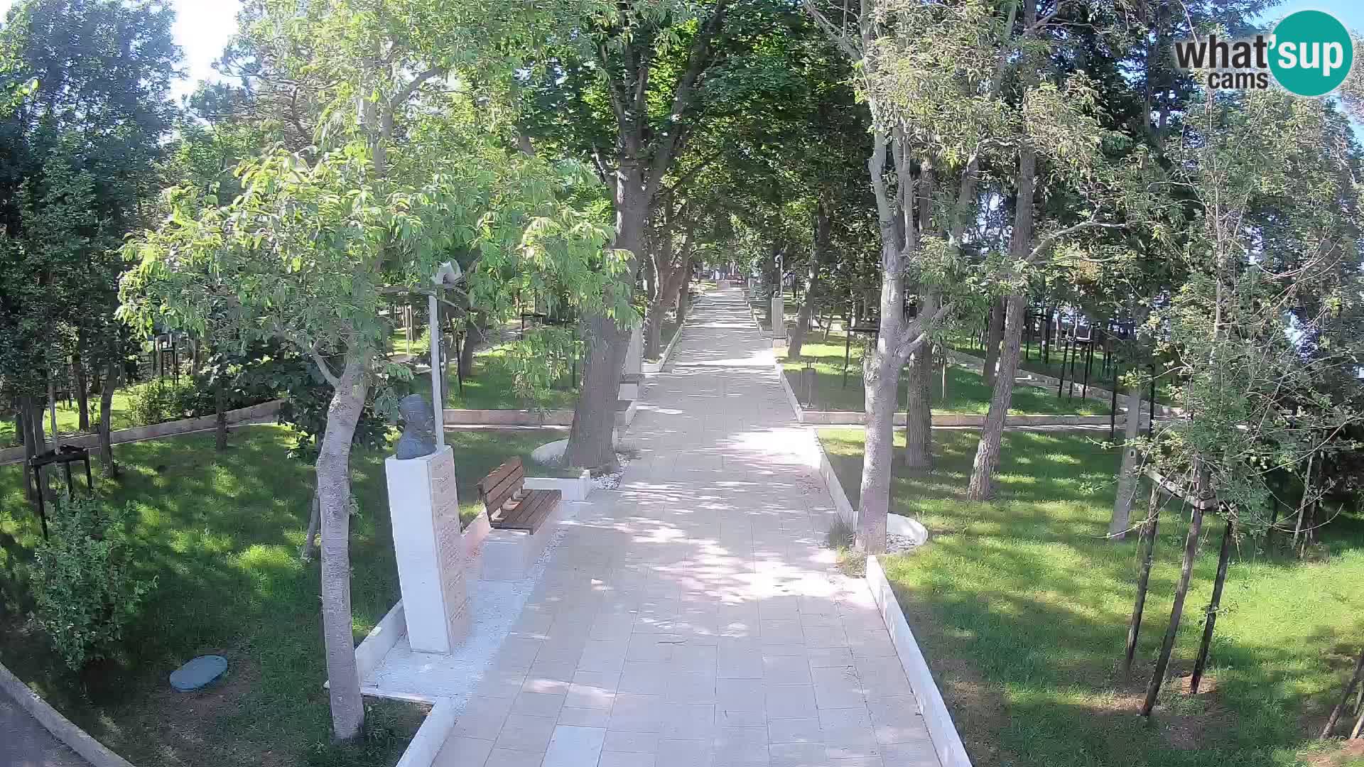 Webcam Schriftstellerpark Senj – Live am Meer