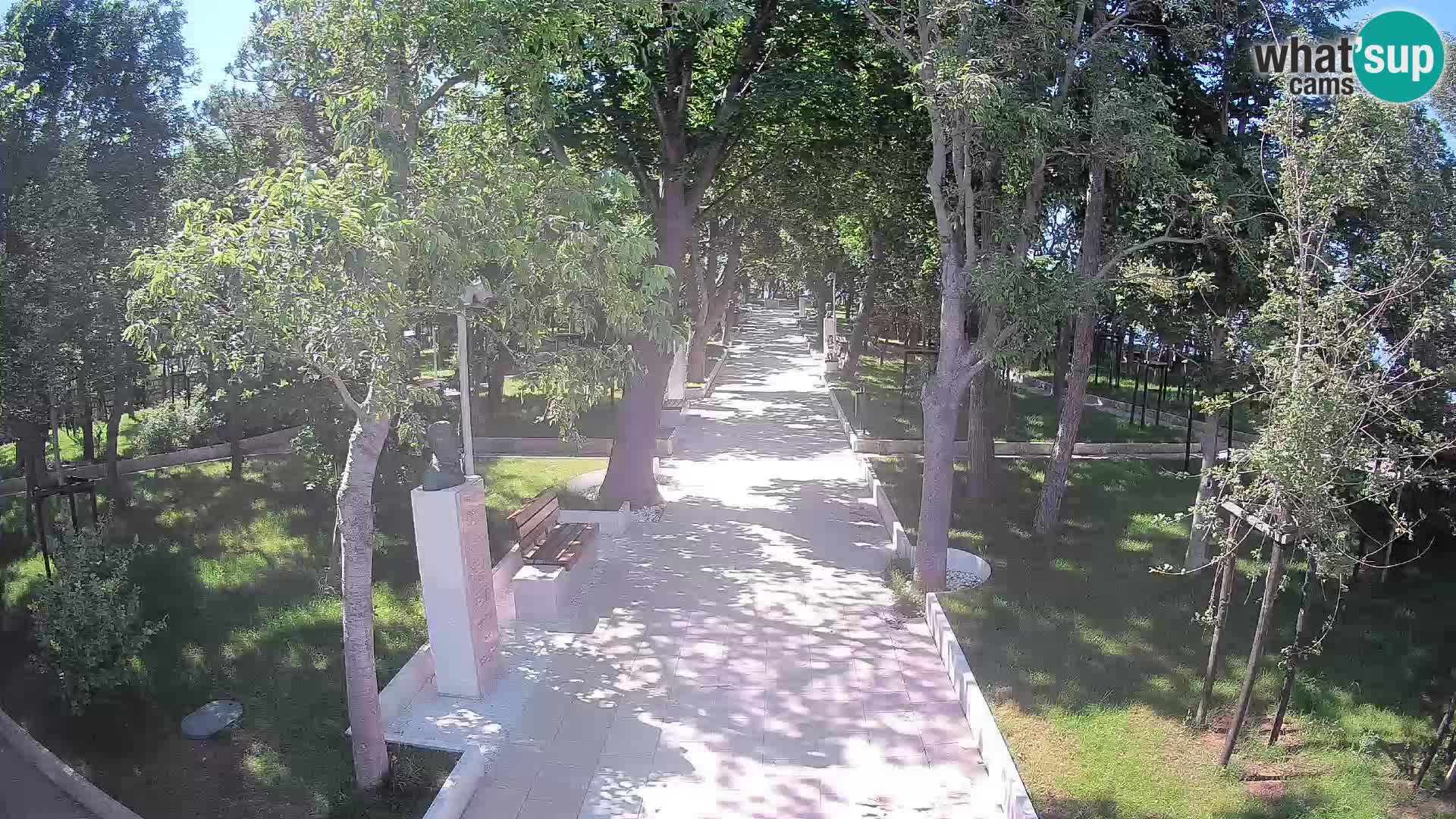 Writers’ Park Webcam Senj – Live by the Sea