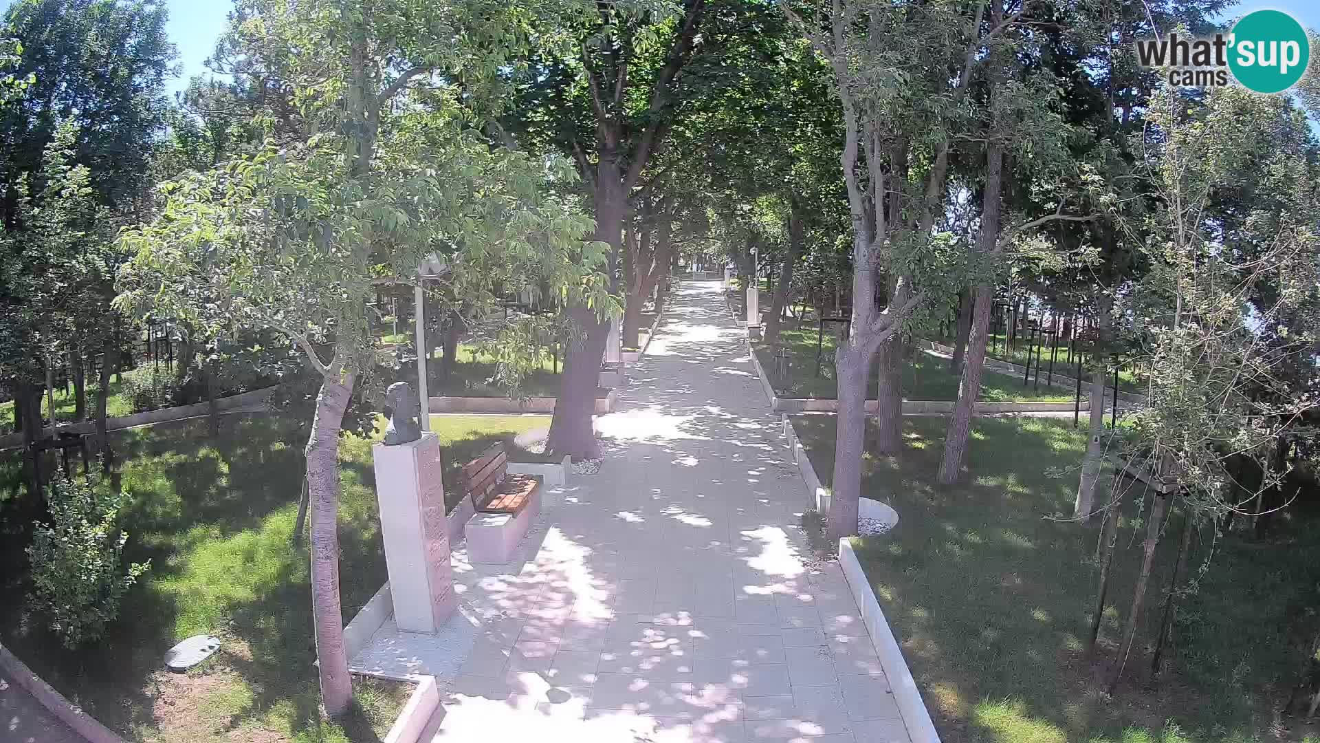 Webcam Schriftstellerpark Senj – Live am Meer