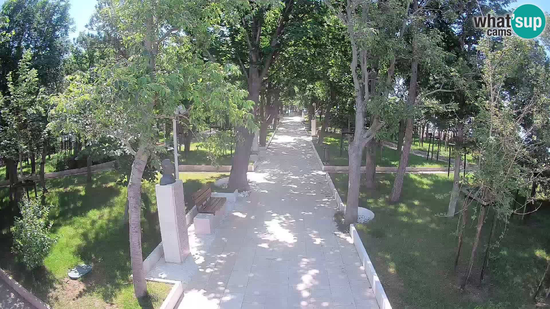 Webcam Schriftstellerpark Senj – Live am Meer