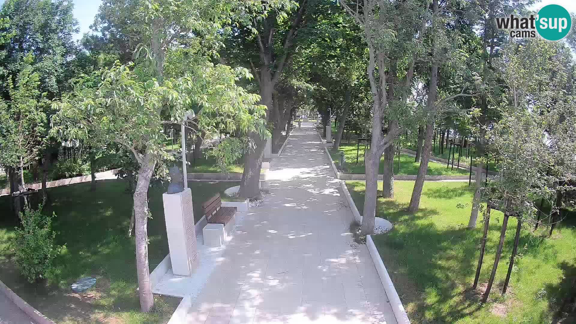 Webcam Schriftstellerpark Senj – Live am Meer