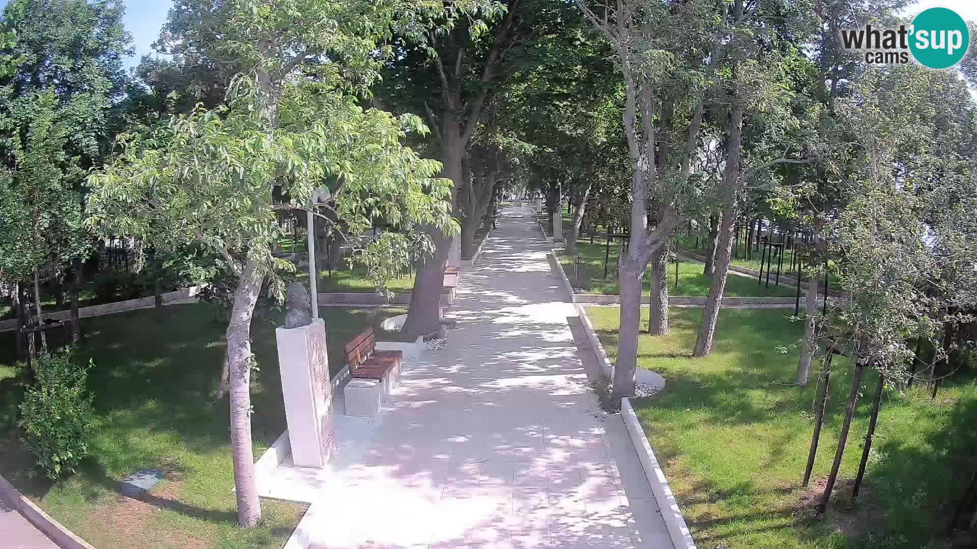 Writers’ Park Webcam Senj – Live by the Sea