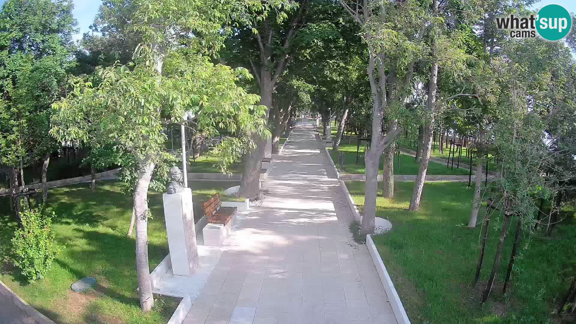 Writers’ Park Webcam Senj – Live by the Sea