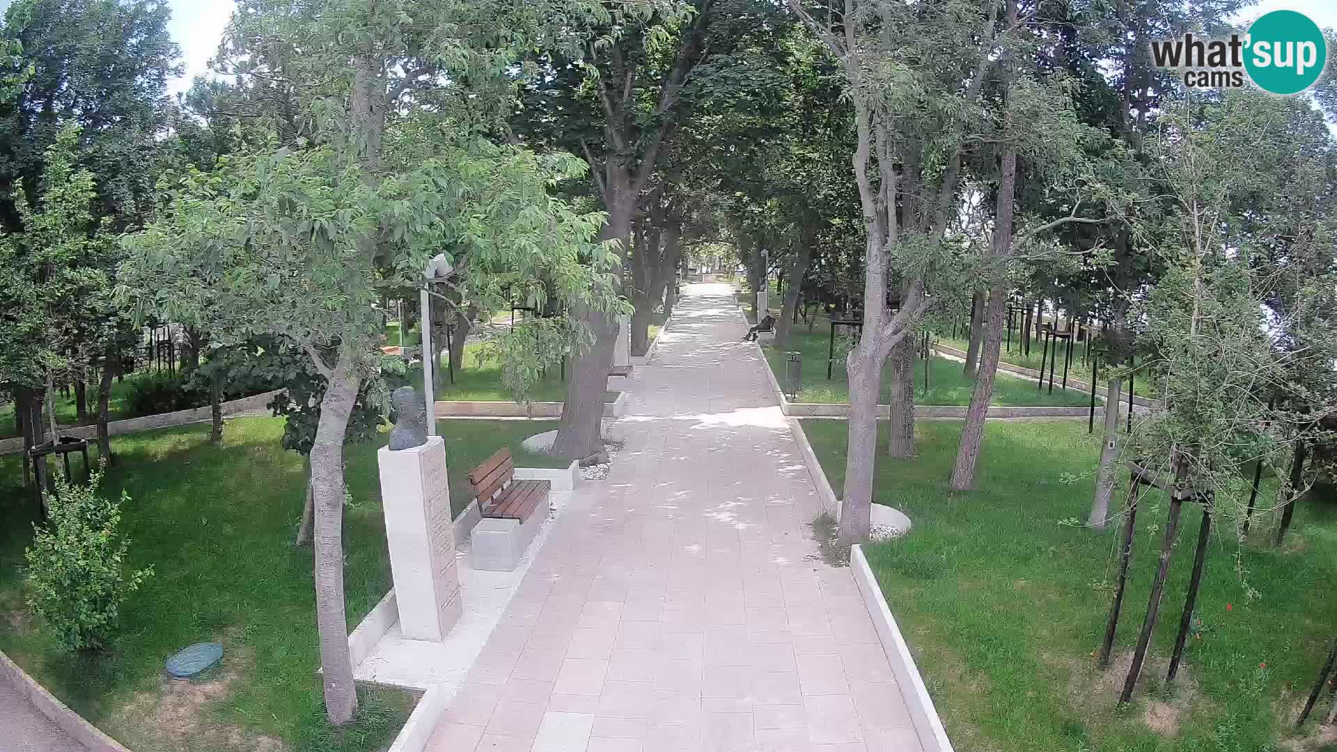 Writers’ Park Webcam Senj – Live by the Sea