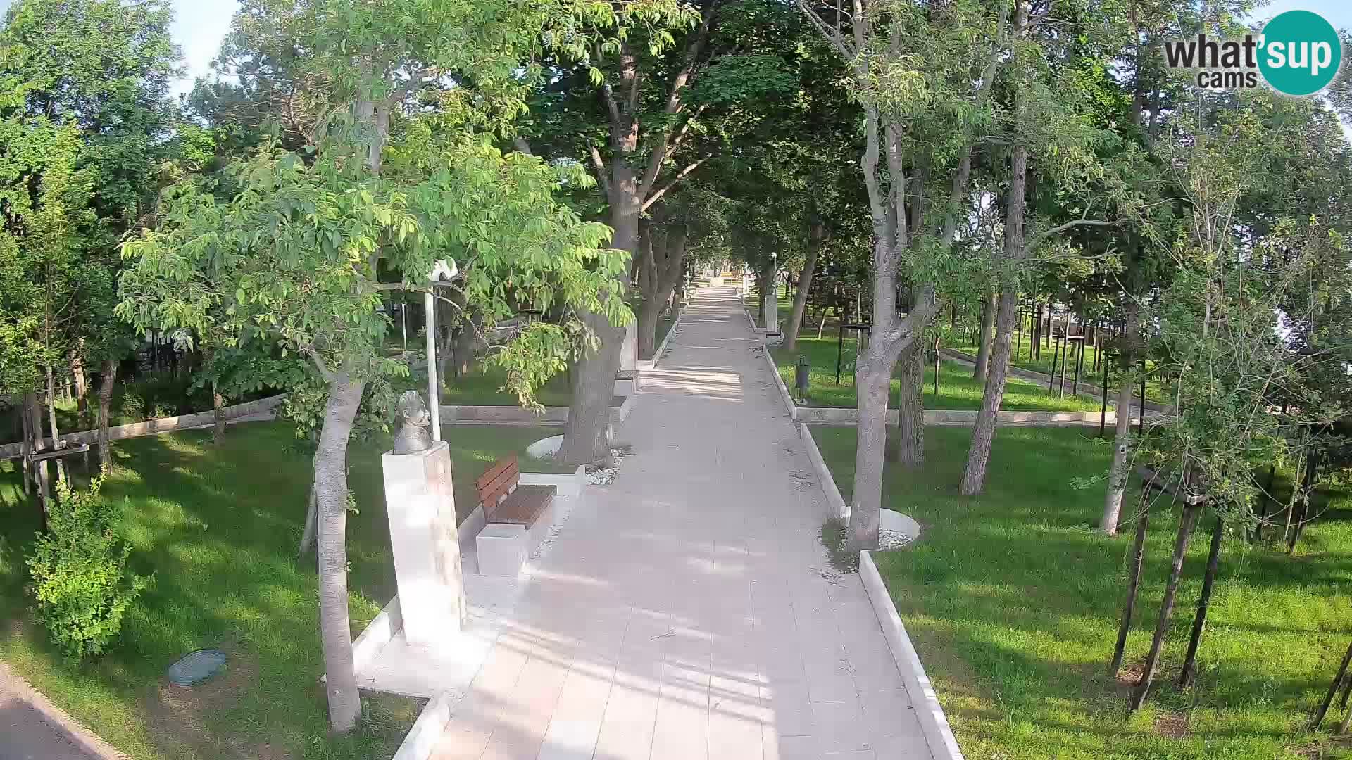 Writers’ Park Webcam Senj – Live by the Sea